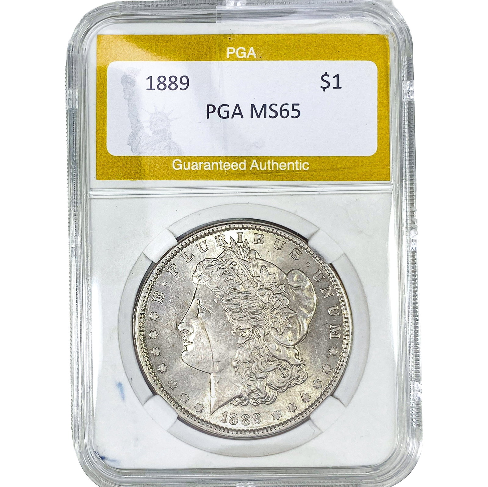 1889 Morgan Silver Dollar PGA MS65: 1889 Morgan Silver Dollar PGA MS65