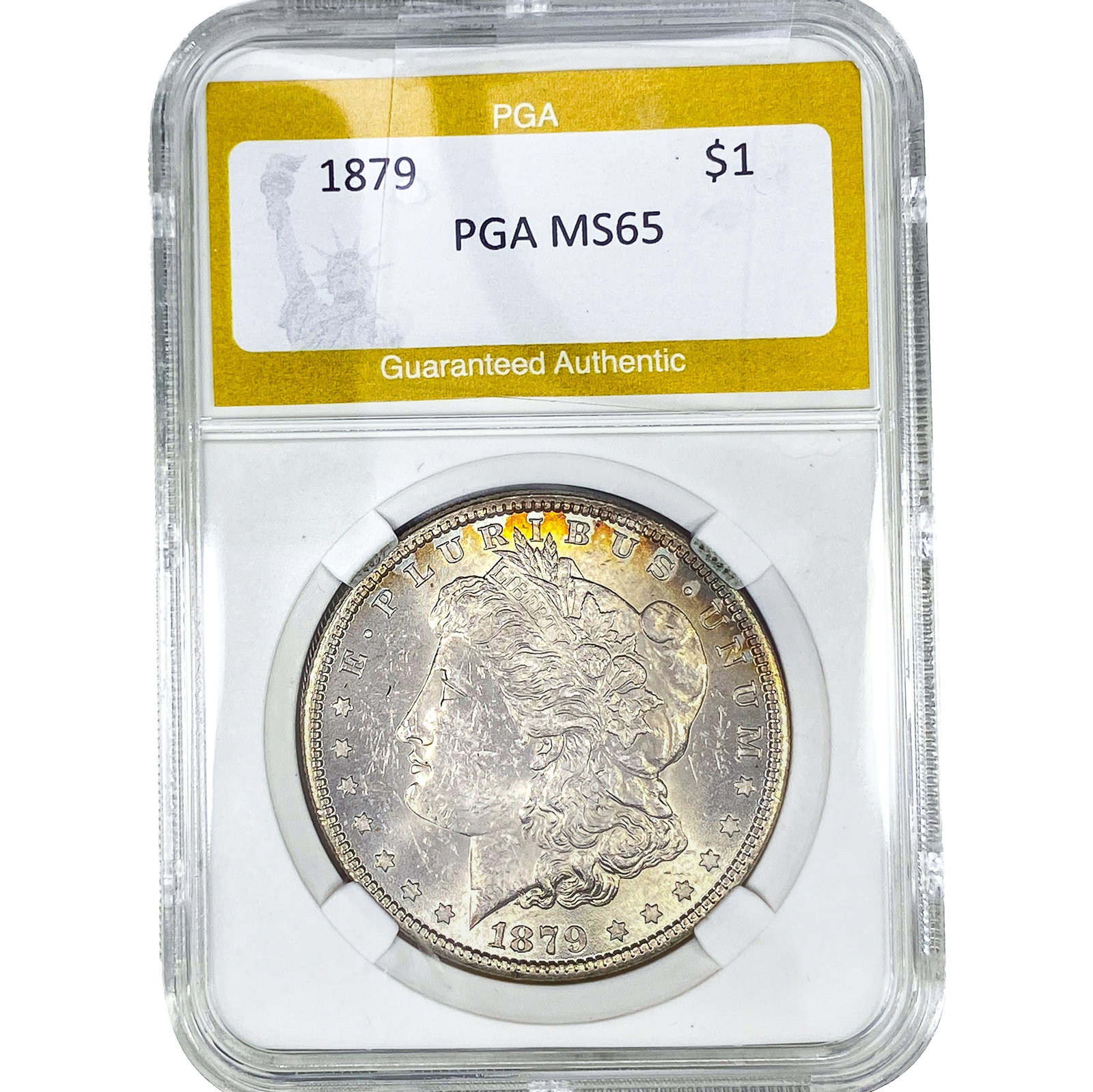 1879 Morgan Silver Dollar PGA MS65: 1879 Morgan Silver Dollar PGA MS65