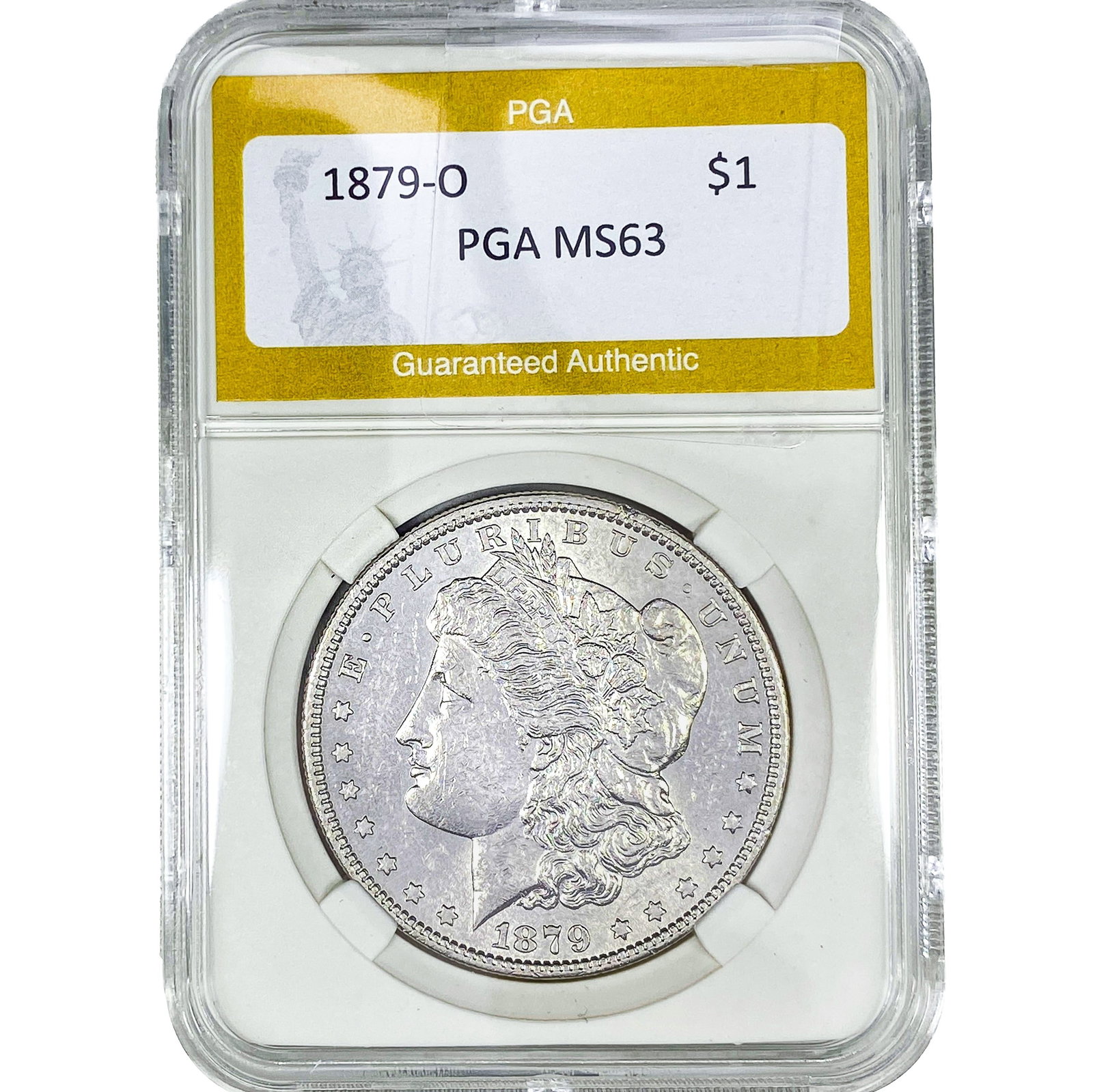1879-O Morgan Silver Dollar PGA MS63 (1 of 2)