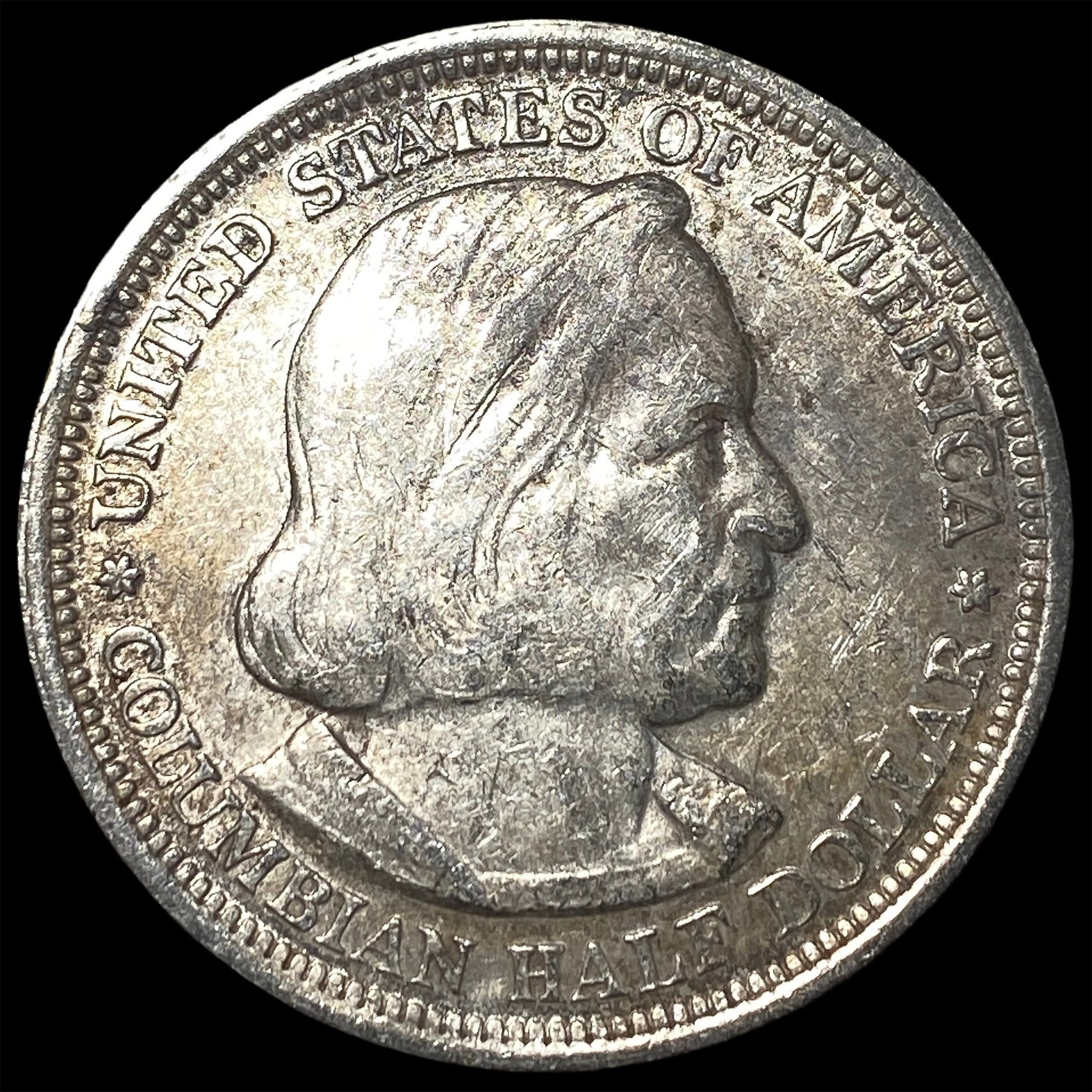 1893 Silver Columbian Half Dollar NEARLY UNCIRCULATED: 1893 Silver Columbian Half Dollar NEARLY UNCIRCULATED