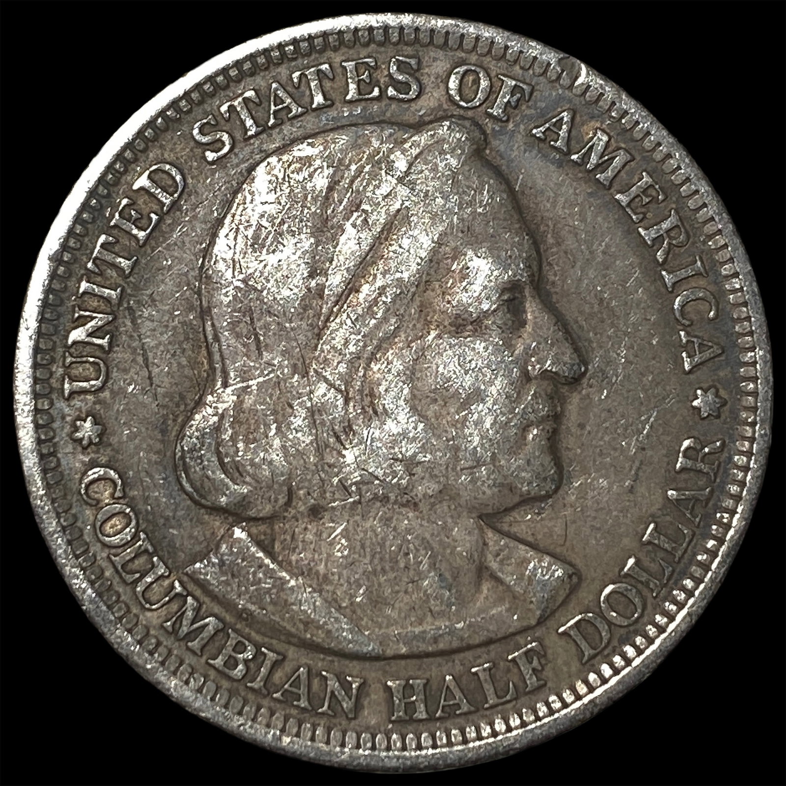 1893 Silver Columbian Expo Half Dollar NEARLY UNCIRCULATED: 1893 Silver Columbian Expo Half Dollar NEARLY UNCIRCULATED
