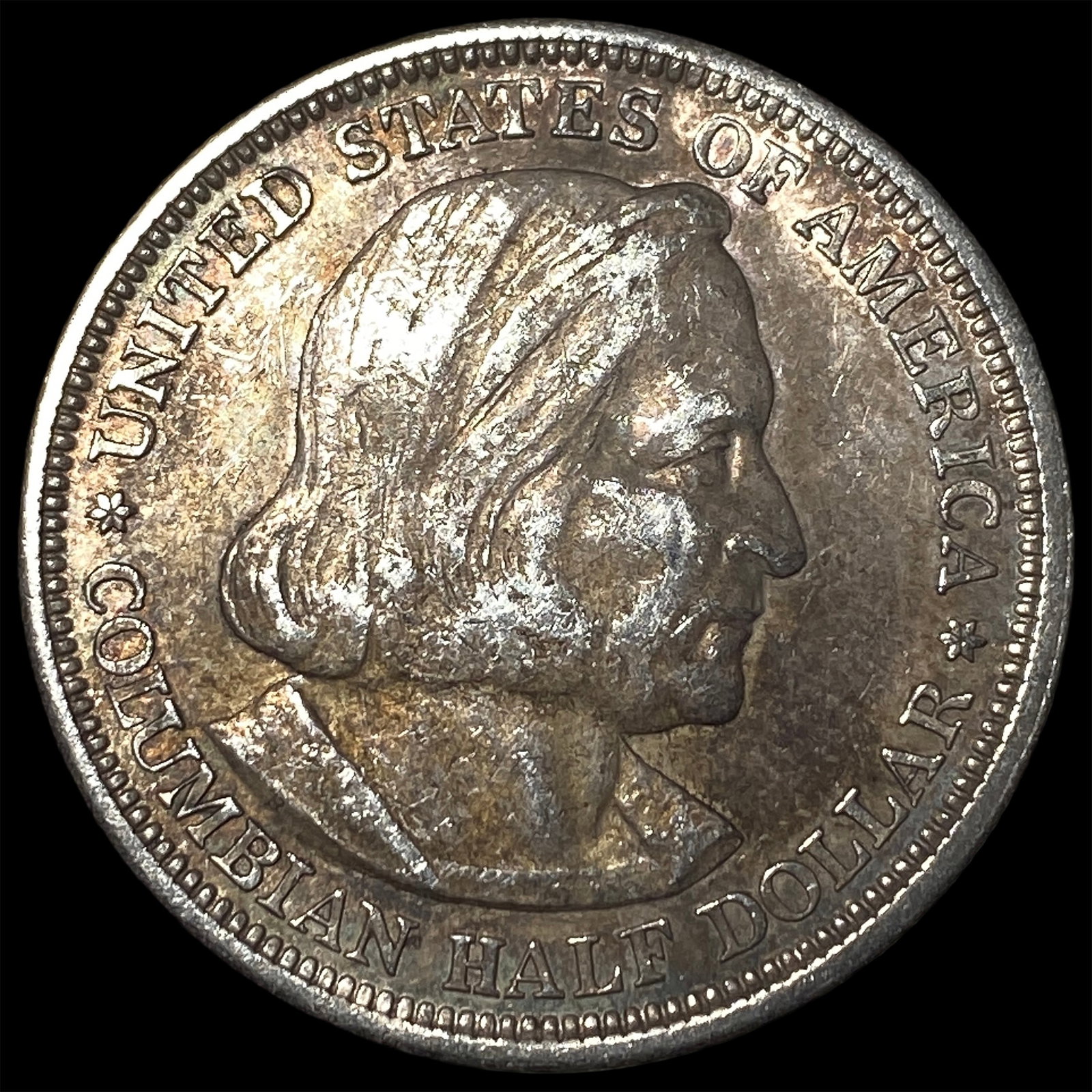 1893 Silver Columbian Expo Half Dollar NEARLY UNCIRCULATED