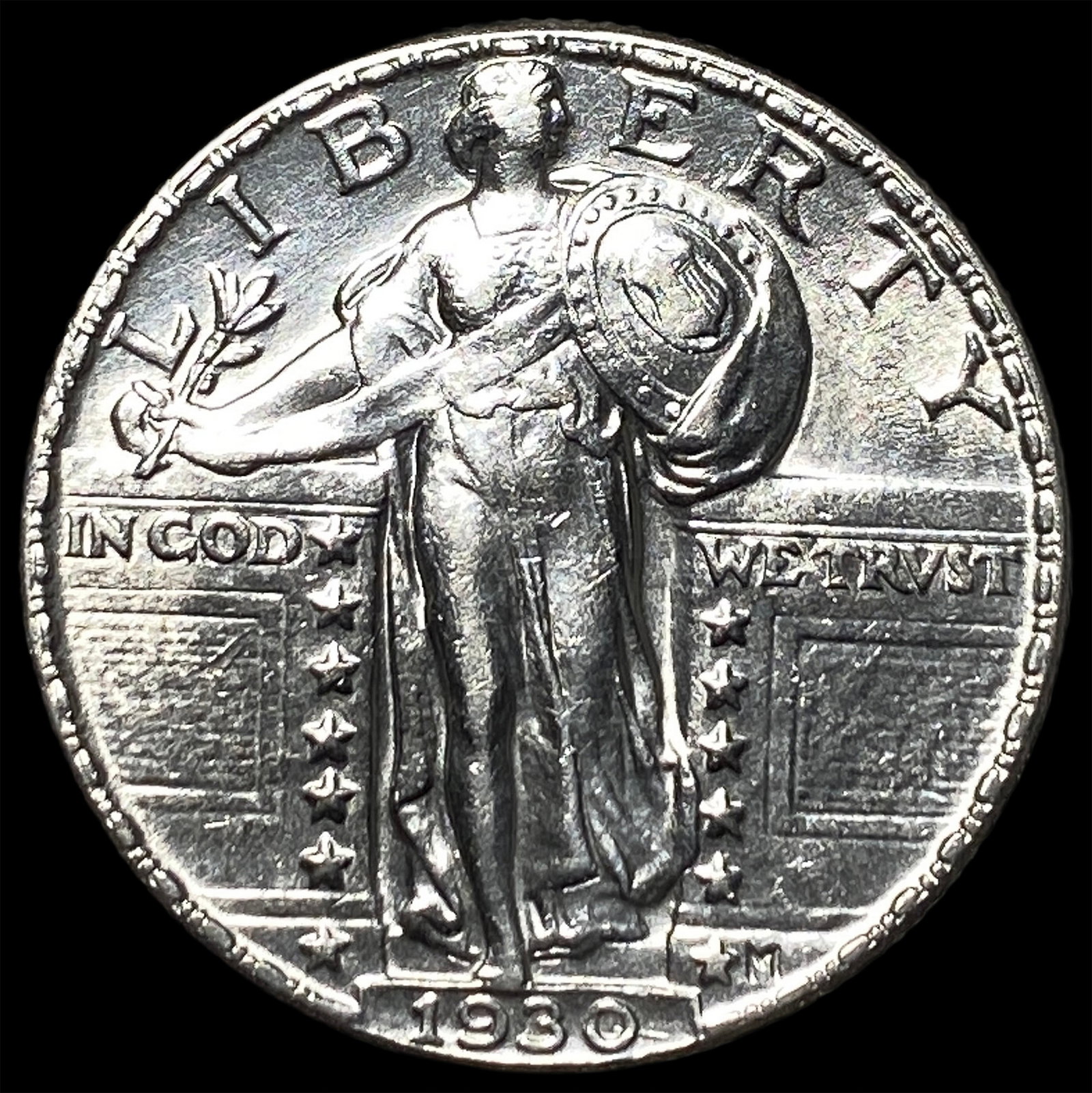 1930 Silver Standing Liberty Quarter UNCIRCULATED