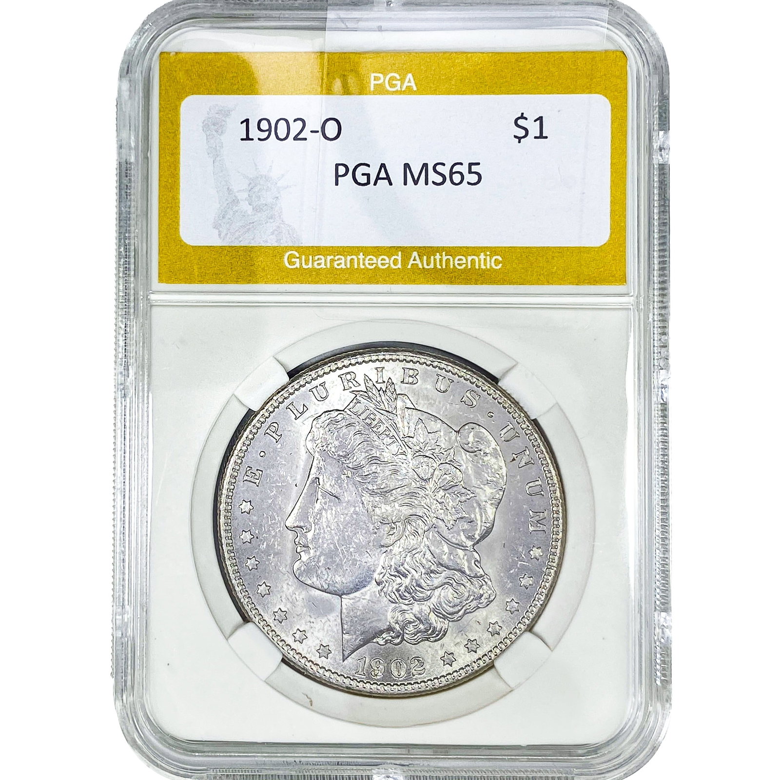 1902-O Morgan Silver Dollar PGA MS65