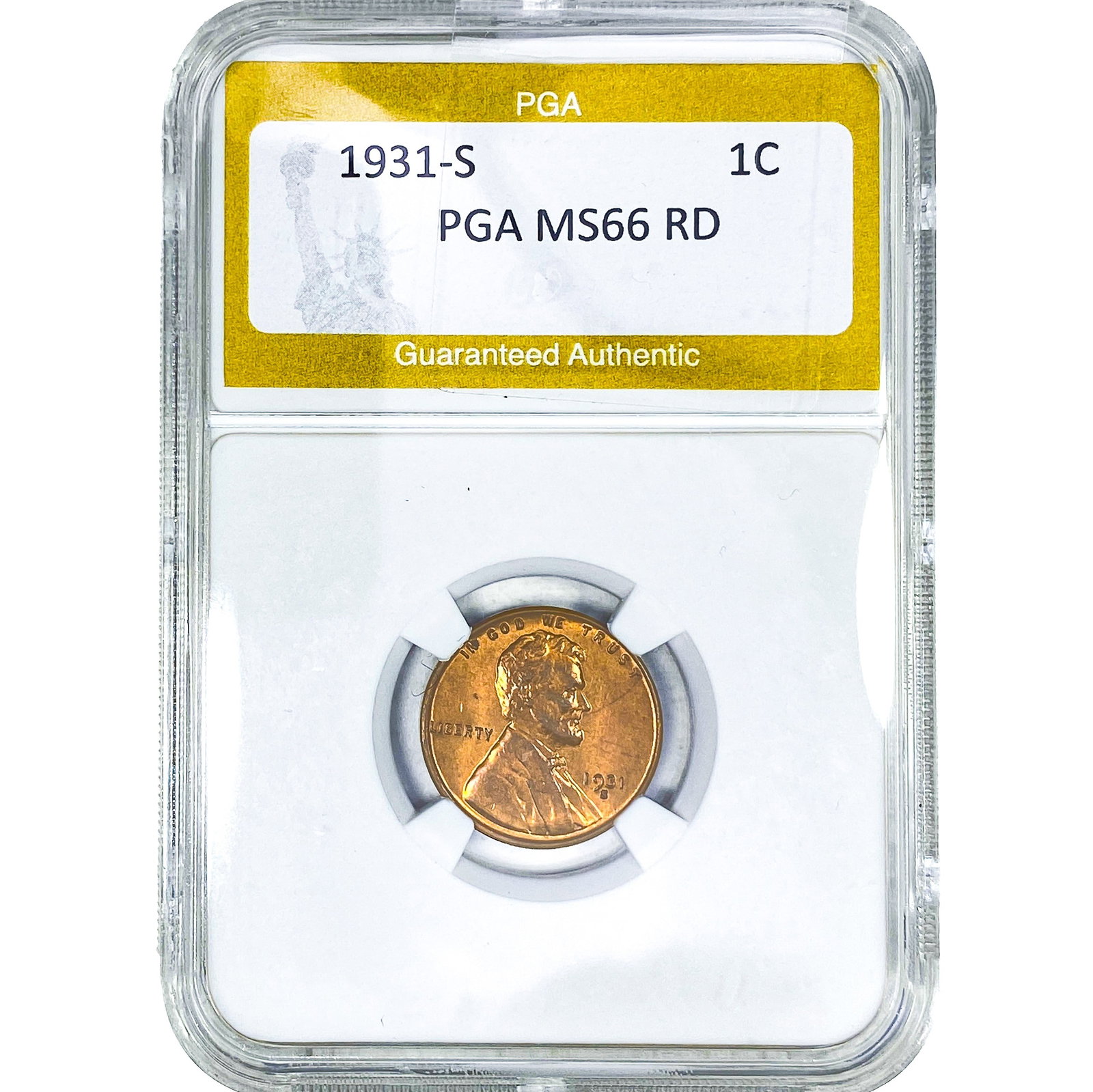 1931-S Wheat Cent PGA MS66 RD (1 of 2)
