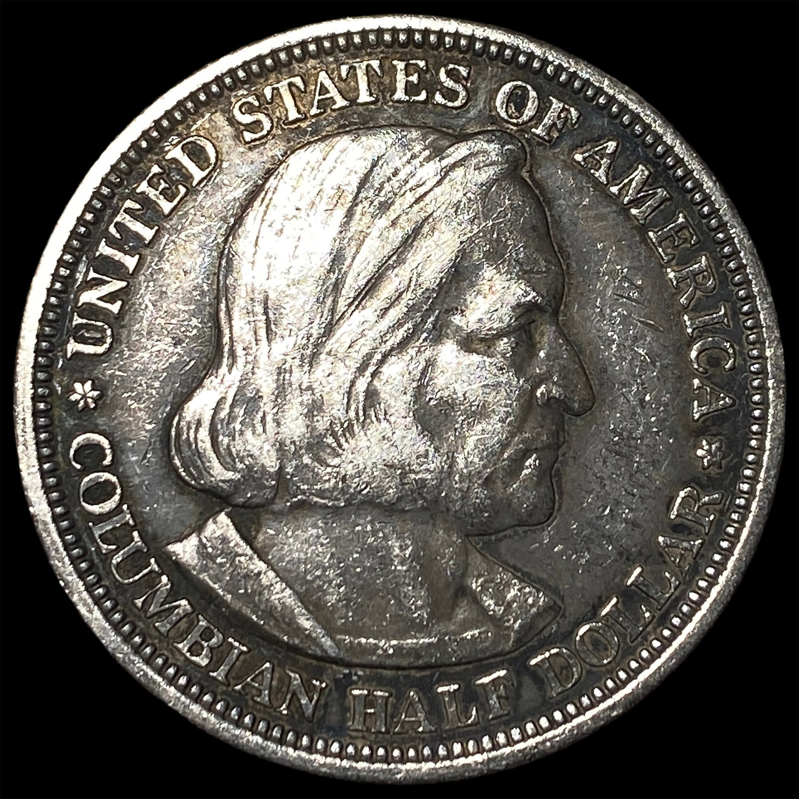 1893 Silver Columbian Expo Half Dollar NEARLY UNCIRCULATED: 1893 Silver Columbian Expo Half Dollar NEARLY UNCIRCULATED