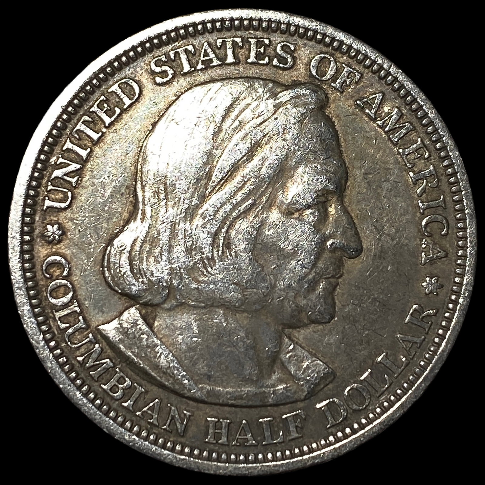1893 Silver Columbian Expo Half Dollar NEARLY UNCIRCULATED: 1893 Silver Columbian Expo Half Dollar NEARLY UNCIRCULATED