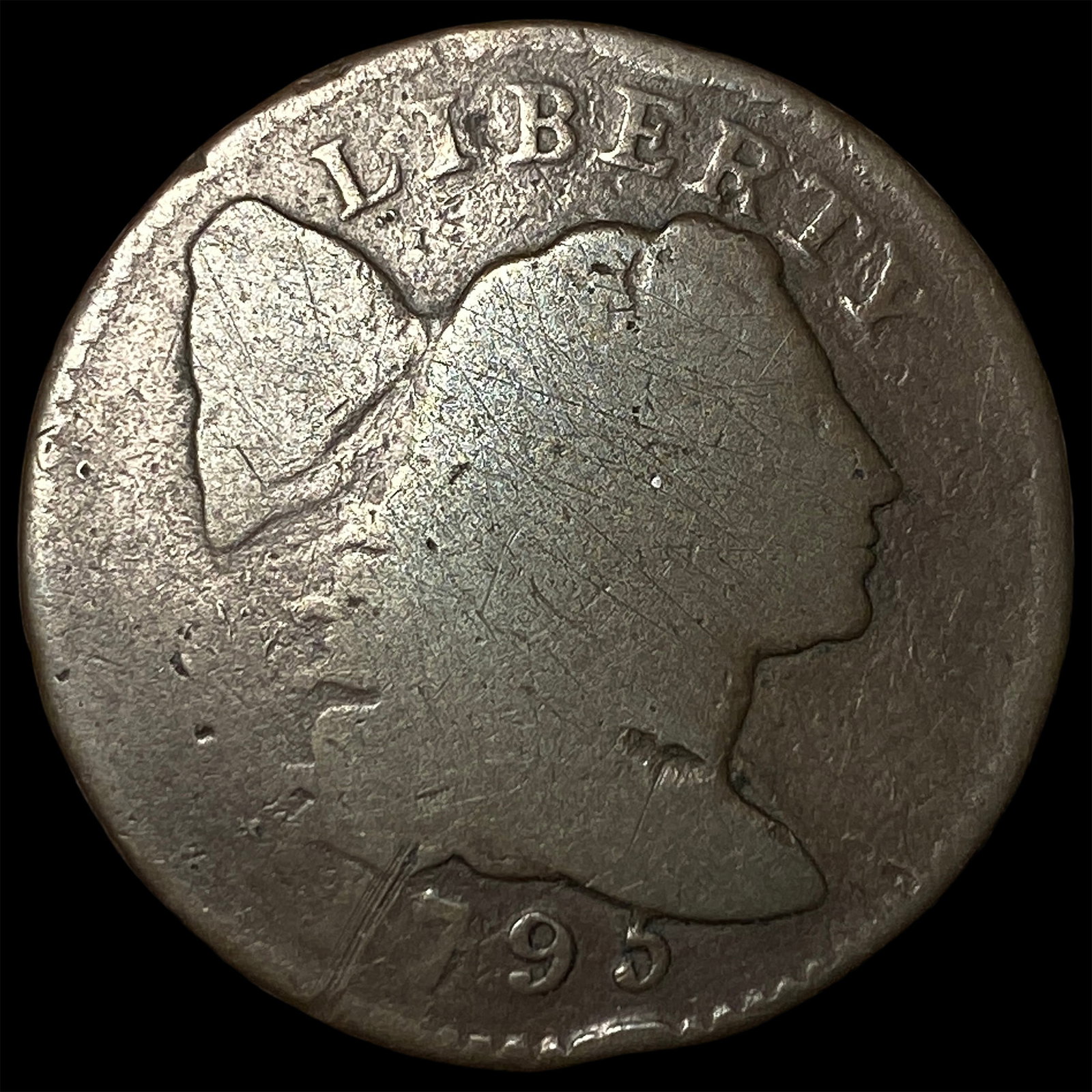 1795 Liberty Cap Large Cent LIGHTLY CIRCULATED (1 of 2)