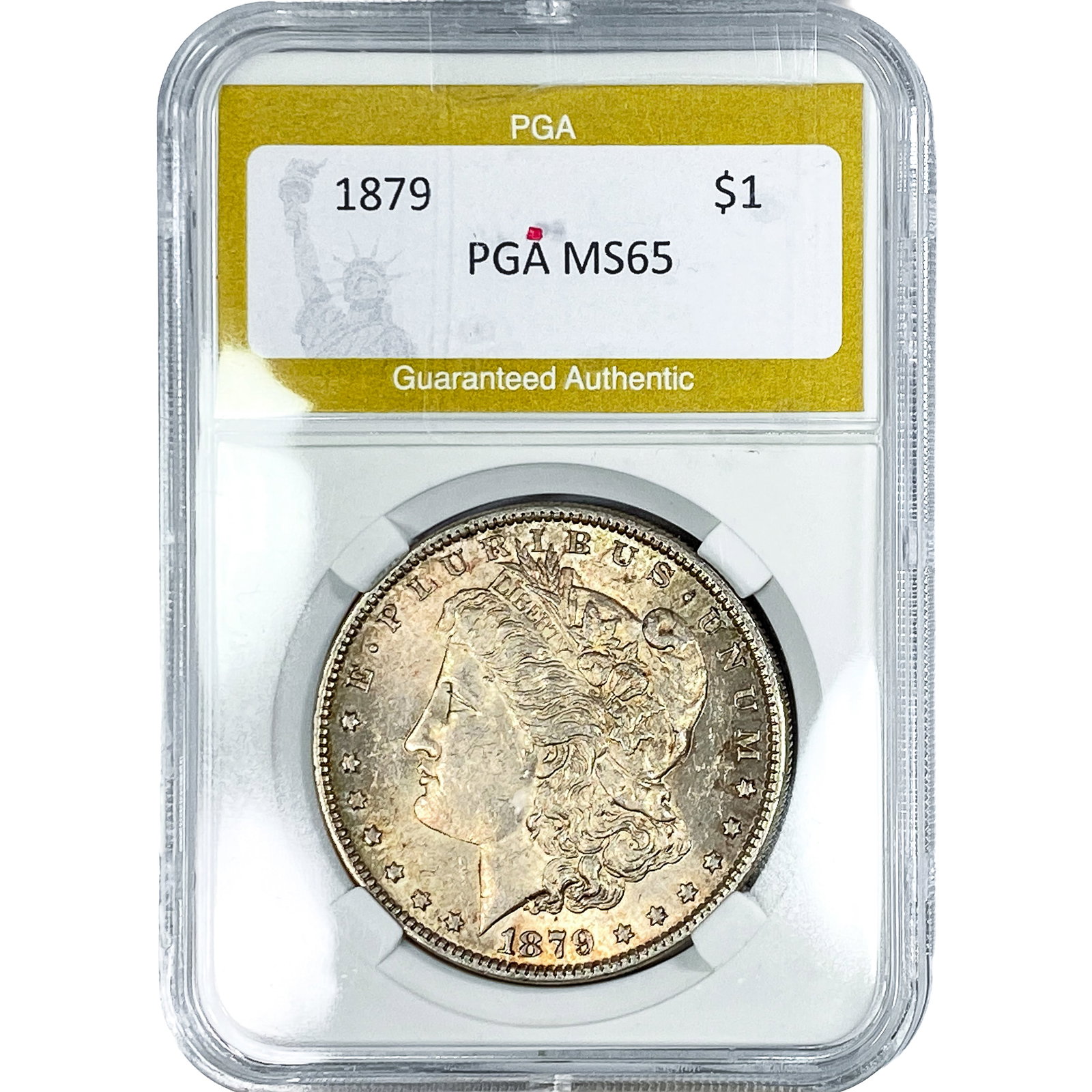 1879 Morgan Silver Dollar PGA MS65: 1879 Morgan Silver Dollar PGA MS65