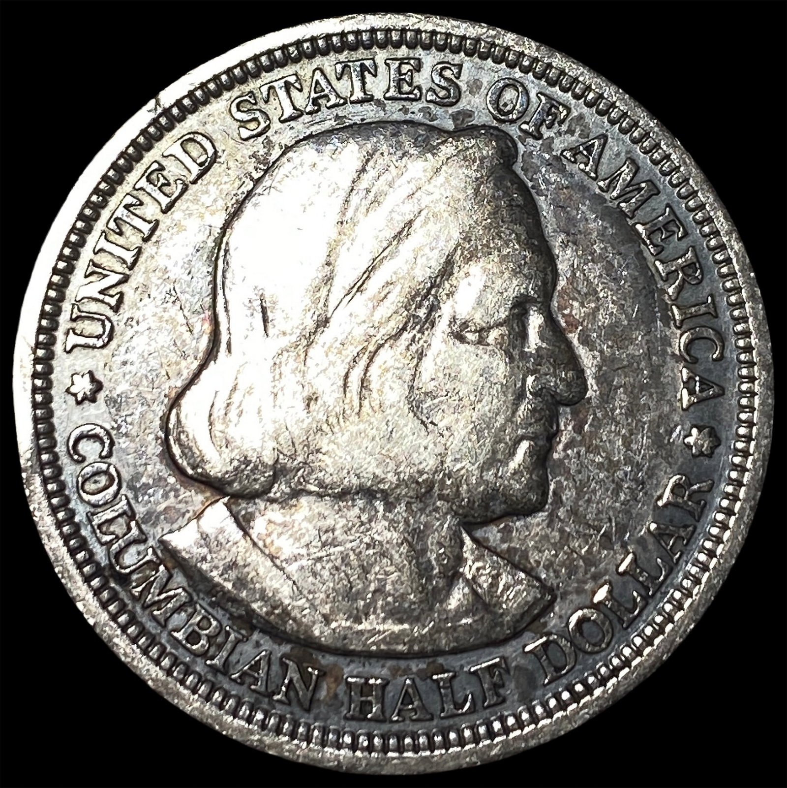 1893 Silver Columbian Expo Half Dollar NEARLY UNCIRCULATED: 1893 Silver Columbian Expo Half Dollar NEARLY UNCIRCULATED