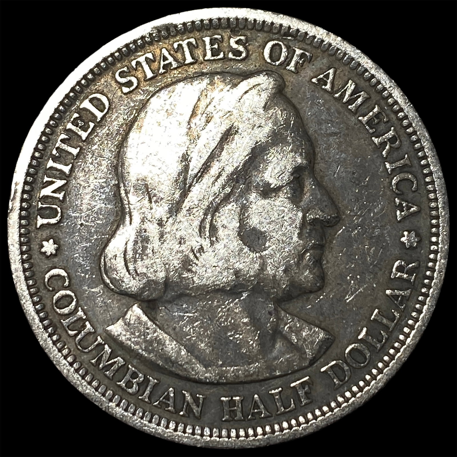 1893 Silver Columbian Expo Half Dollar NEARLY UNCIRCULATED (1 of 2)