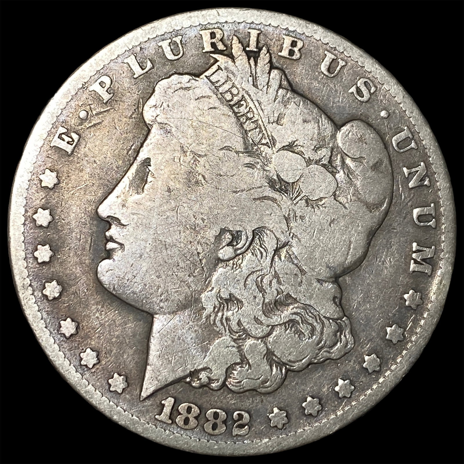 1882-CC Silver Morgan Dollar LIGHTLY CIRCULATED: 1882-CC Silver Morgan Dollar LIGHTLY CIRCULATED