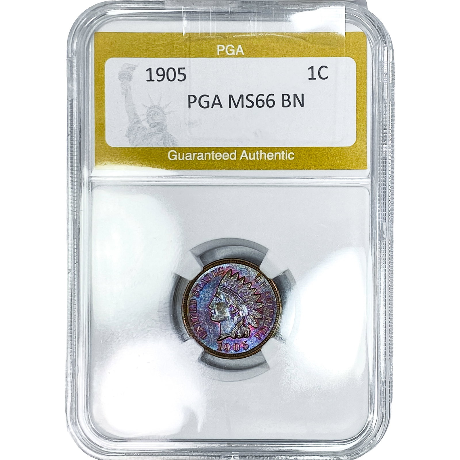 1905 Indian Head Cent PGA MS66 BN: 1905 Indian Head Cent PGA MS66 BN