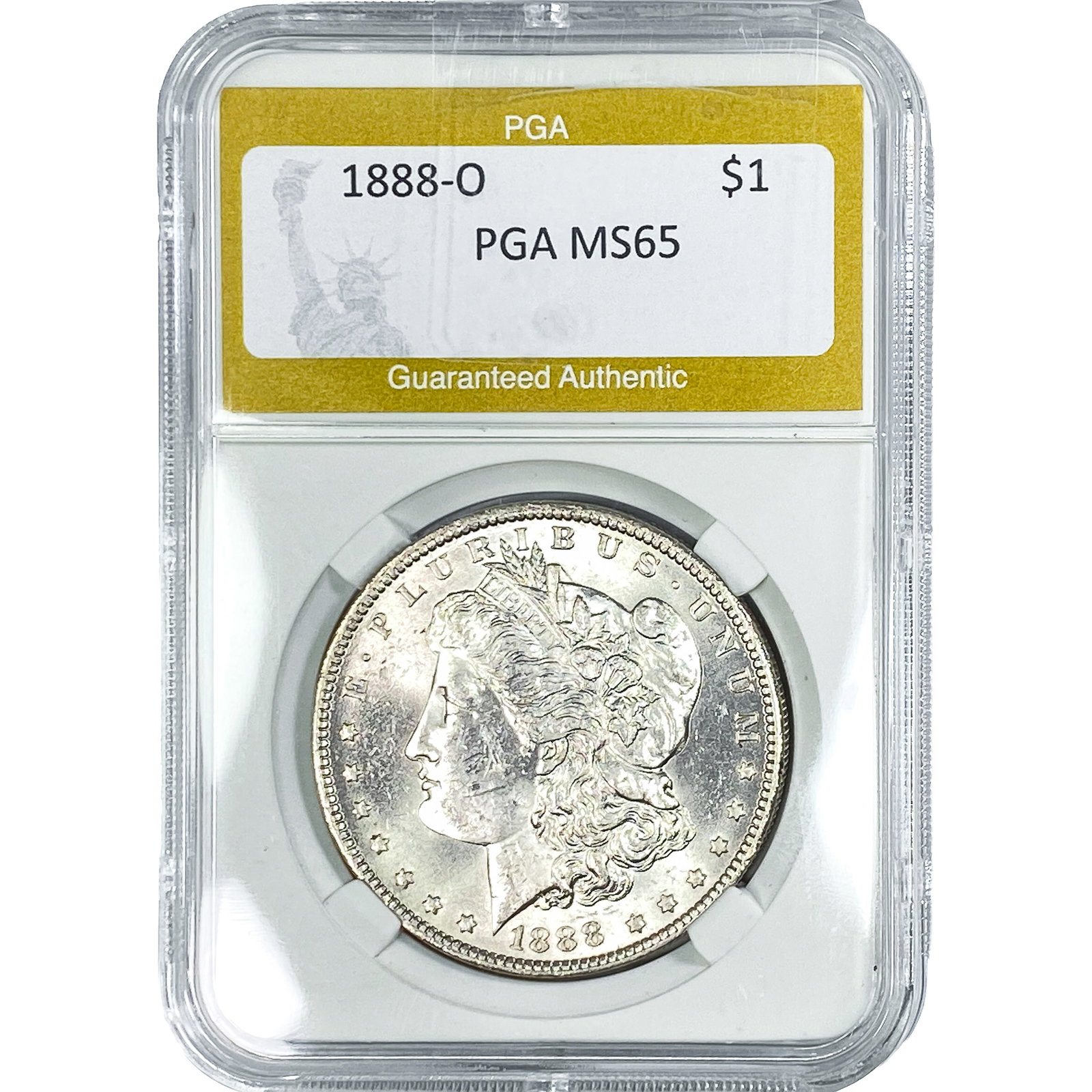 1888-O Morgan Silver Dollar PGA MS65: 1888-O Morgan Silver Dollar PGA MS65