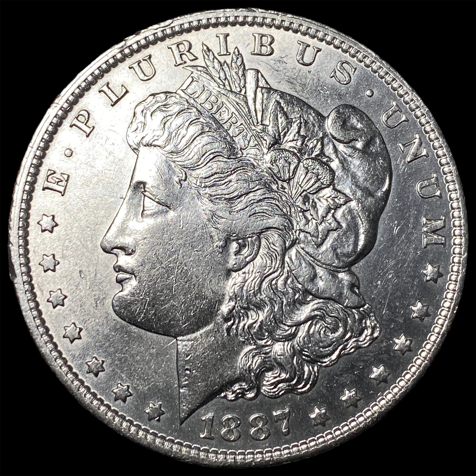 1887-O Morgan Silver Dollar CLOSELY UNCIRCULATED: 1887-O Morgan Silver Dollar CLOSELY UNCIRCULATED