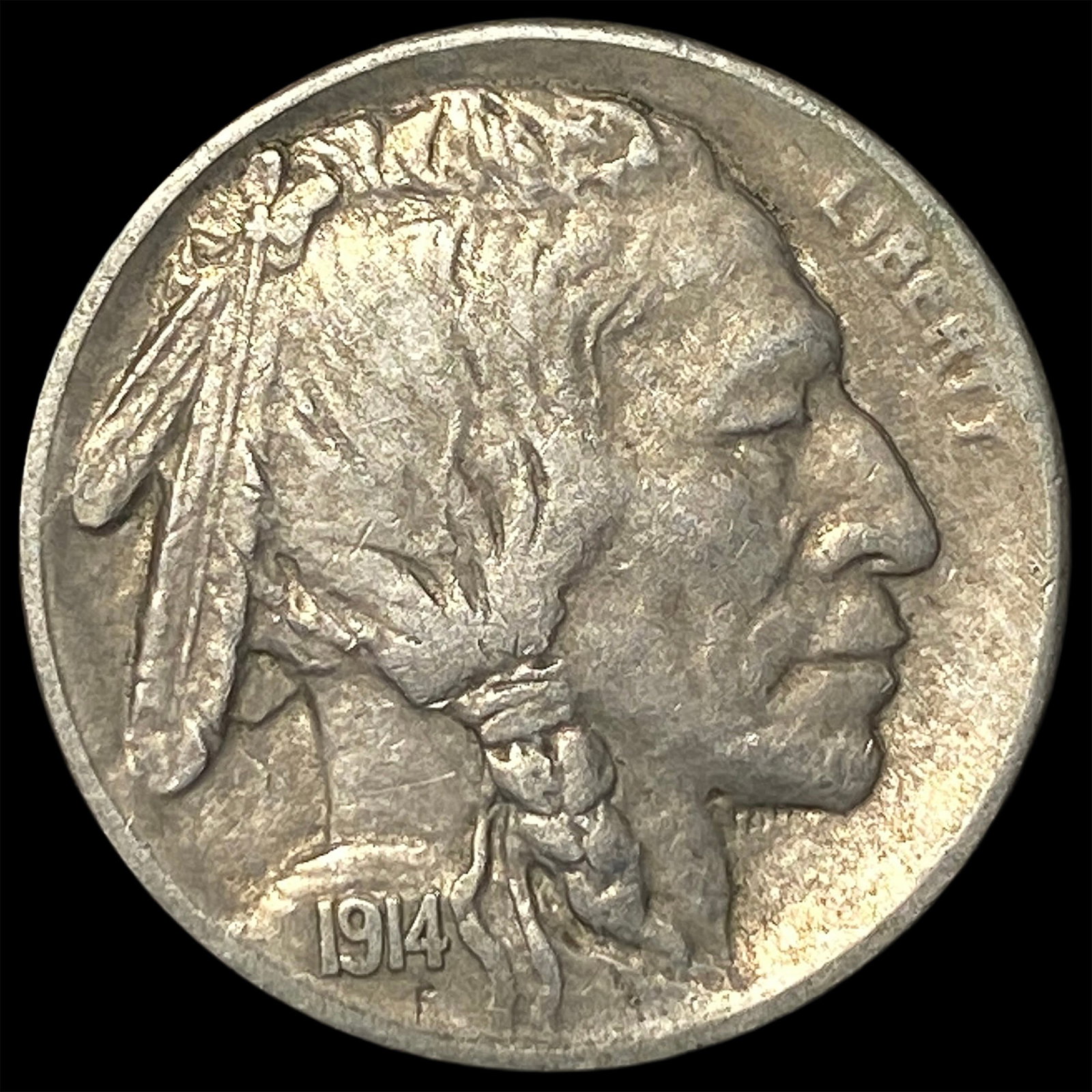 1914-S Buffalo Nickel ABOUT UNCIRCULATED: 1914-S Buffalo Nickel ABOUT UNCIRCULATED