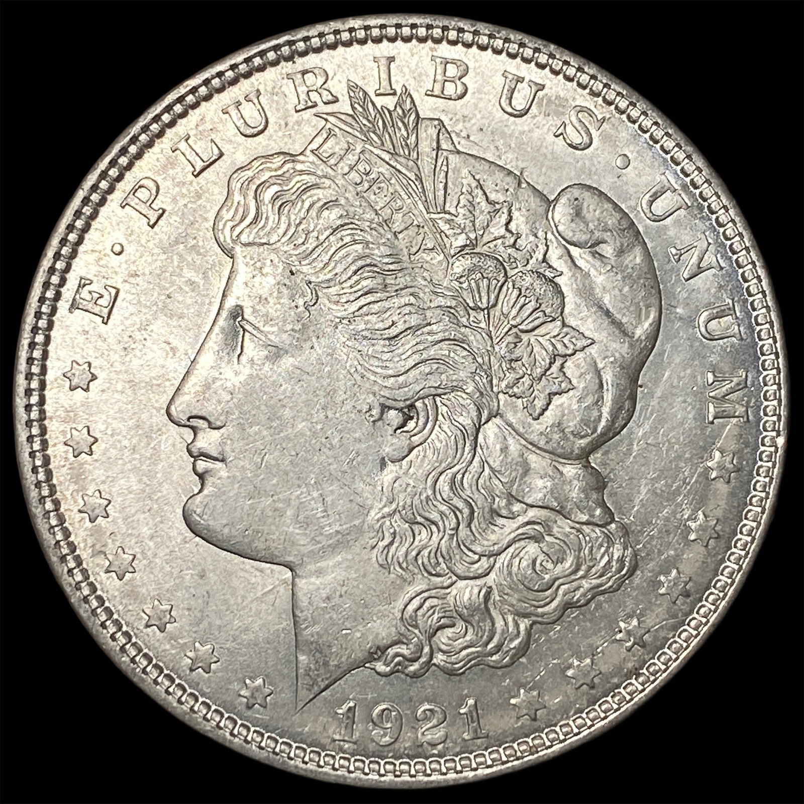 1921 Silver Morgan Dollar GEM BU: 1921 Silver Morgan Dollar GEM BU