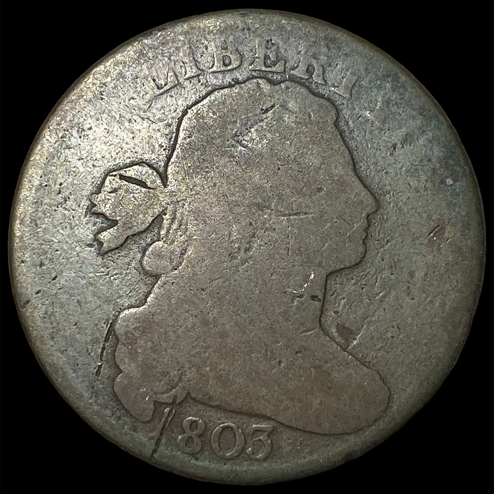 1803 Draped Bust Large Cent NICELY CIRCULATED: 1803 Draped Bust Large Cent NICELY CIRCULATED