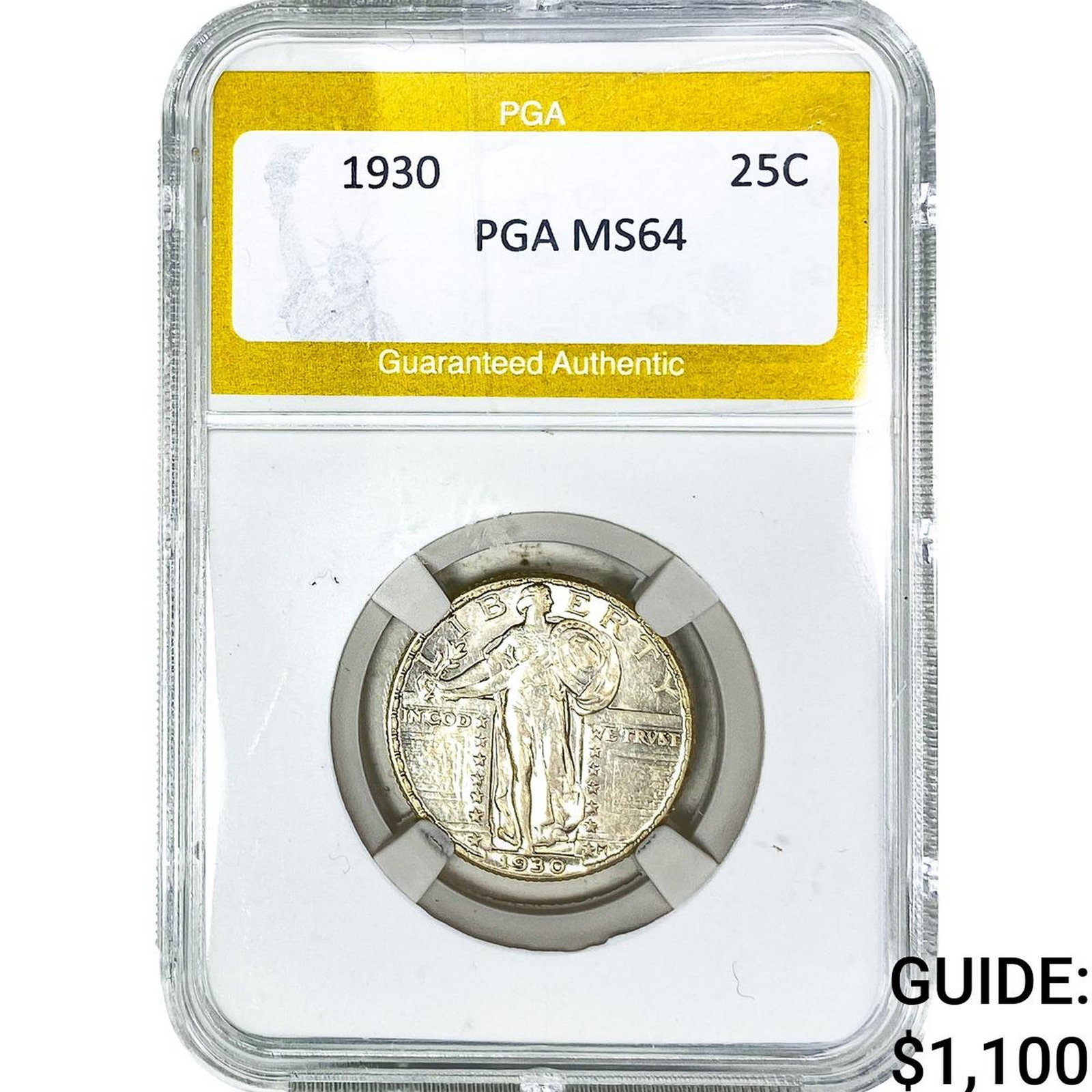 1930 Standing Liberty Quarter PGA MS64: 1930 Standing Liberty Quarter PGA MS64