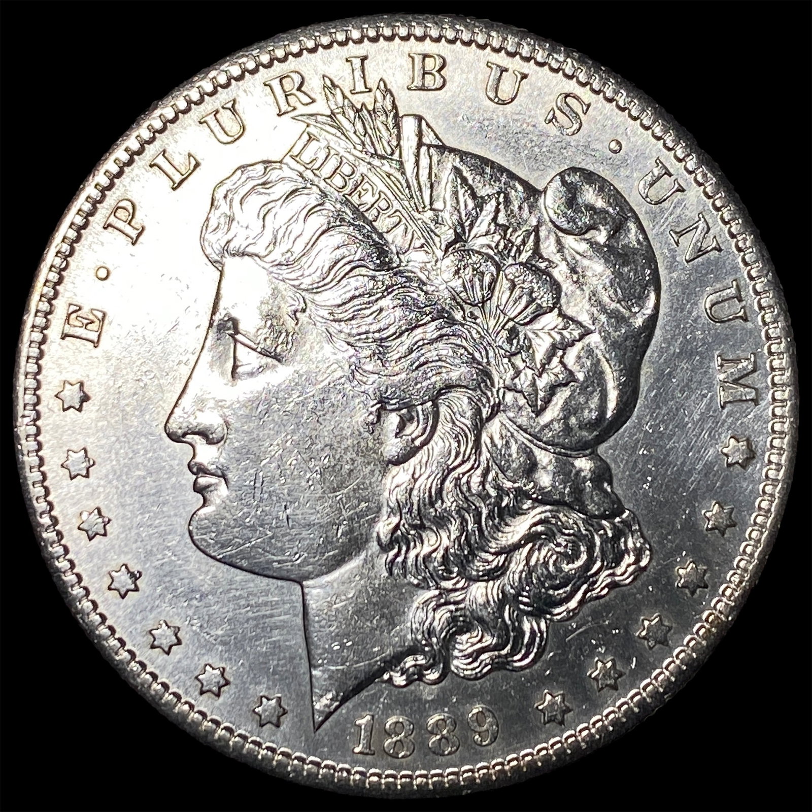 1889-S Silver Morgan Dollar CHOICE AU: 1889-S Silver Morgan Dollar CHOICE AU