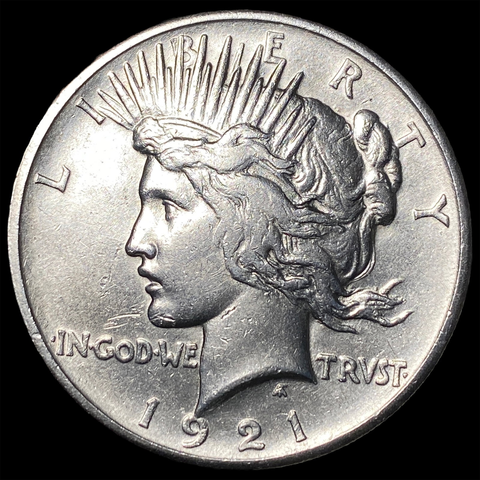 1921 Silver Peace Dollar CLOSELY UNCIRCULATED: 1921 Silver Peace Dollar CLOSELY UNCIRCULATED