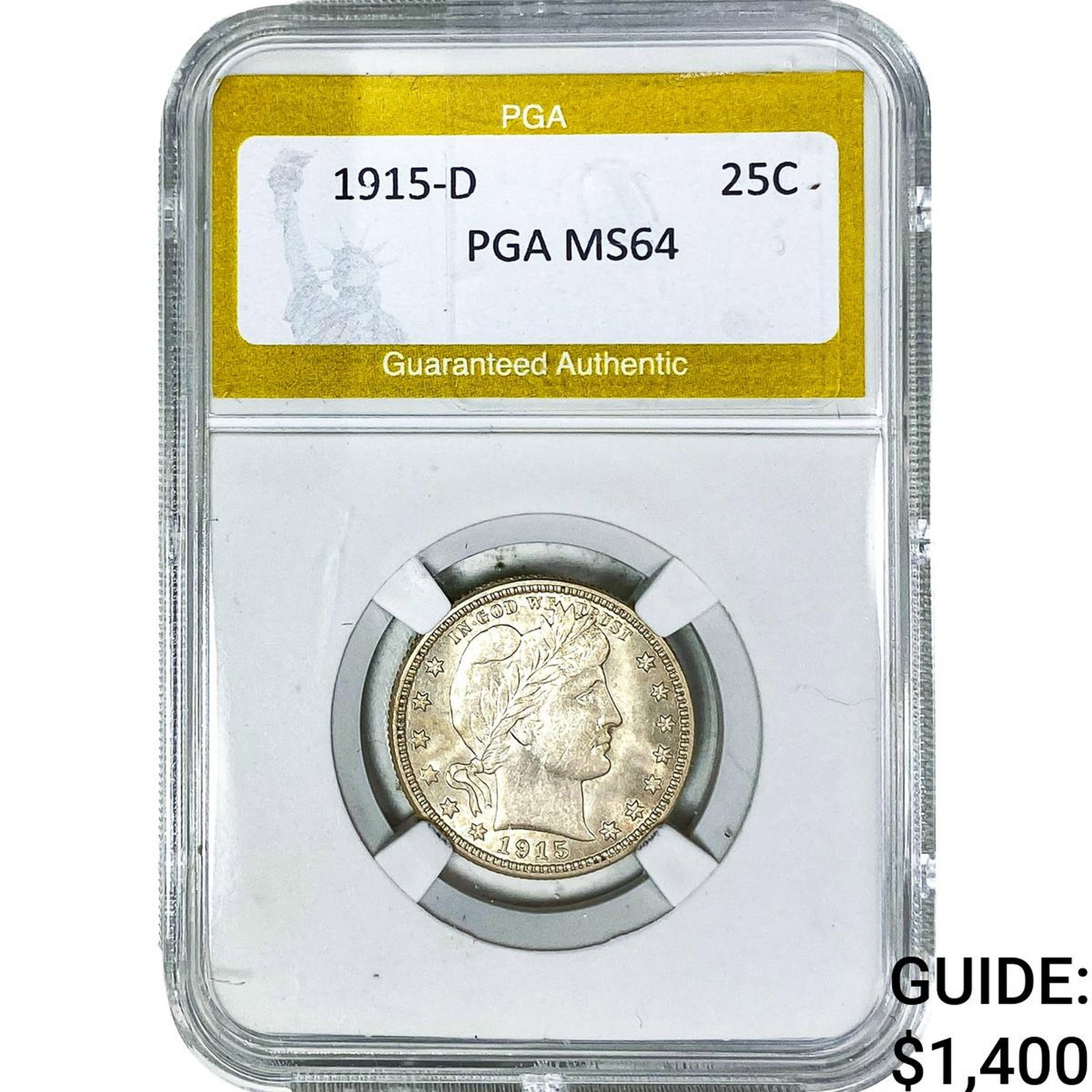 1915-D Barber Quarter PGA MS64 (1 of 2)