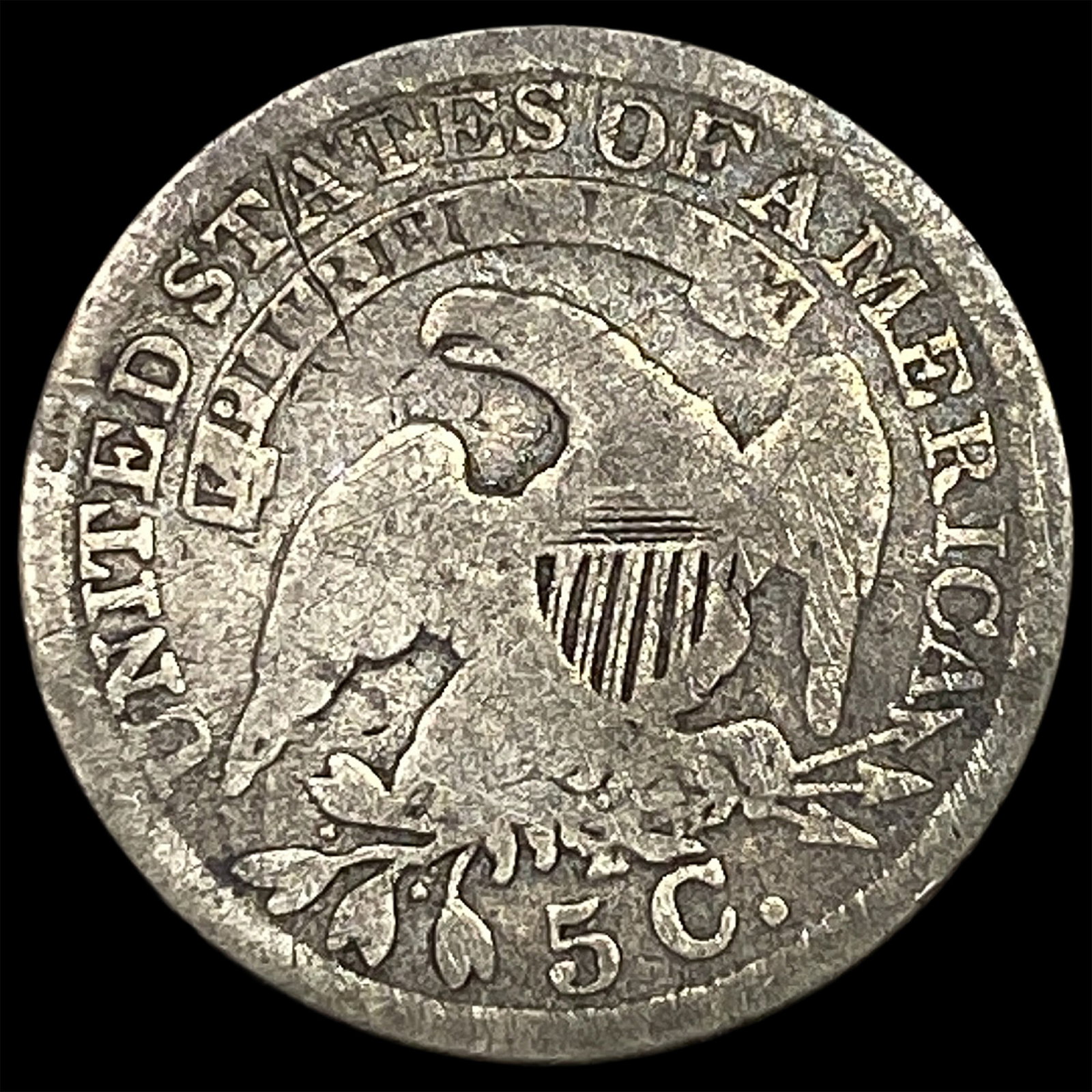 1836 Capped Bust Half Dime CLOSELY UNCIRCULATED - 2