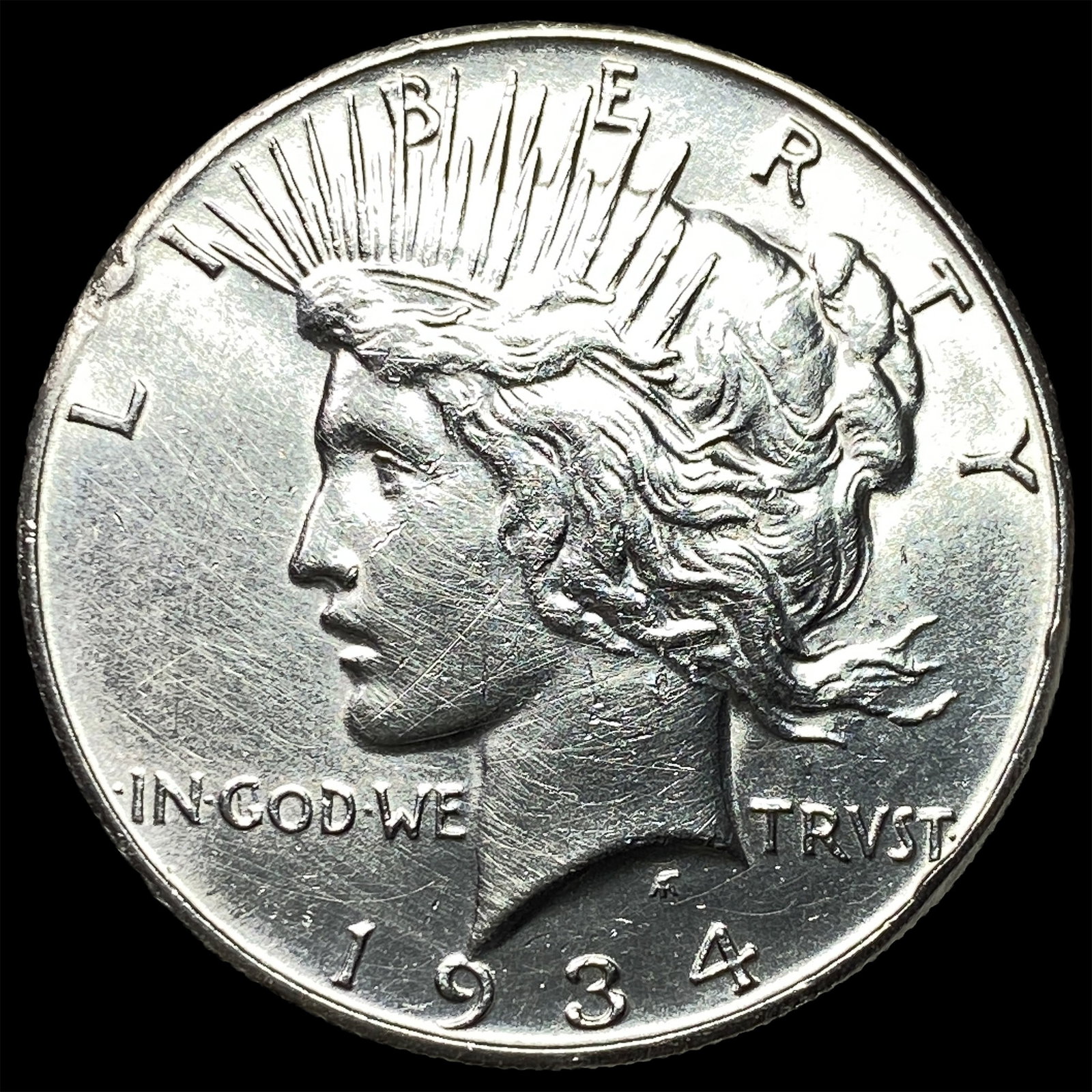 1934-S Silver Peace Dollar UNCIRCULATED: 1934-S Silver Peace Dollar UNCIRCULATED