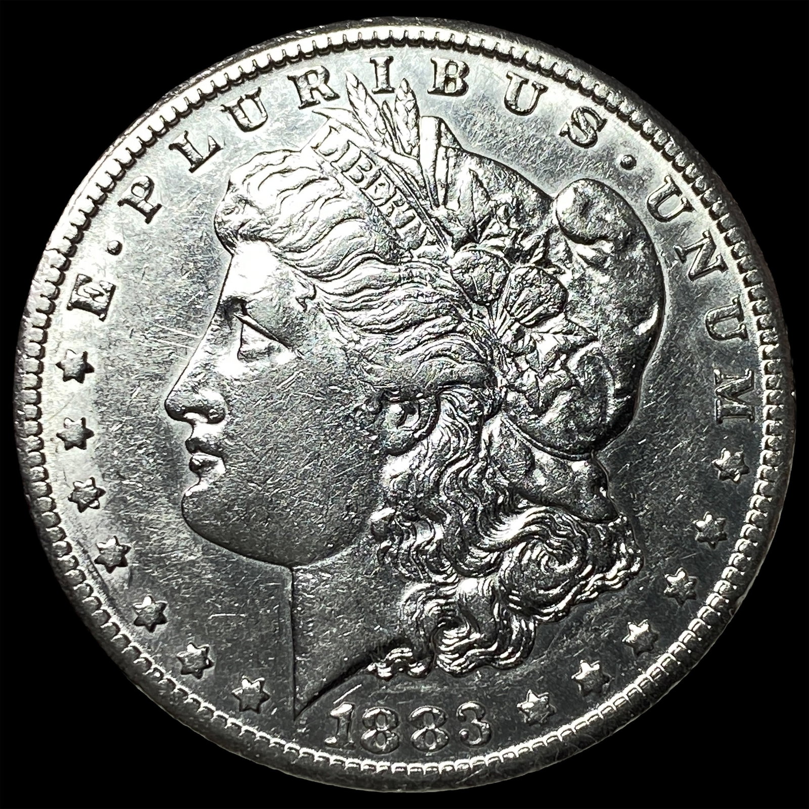1883-CC Silver Morgan Dollar CLOSELY UNCIRCULATED: 1883-CC Silver Morgan Dollar CLOSELY UNCIRCULATED