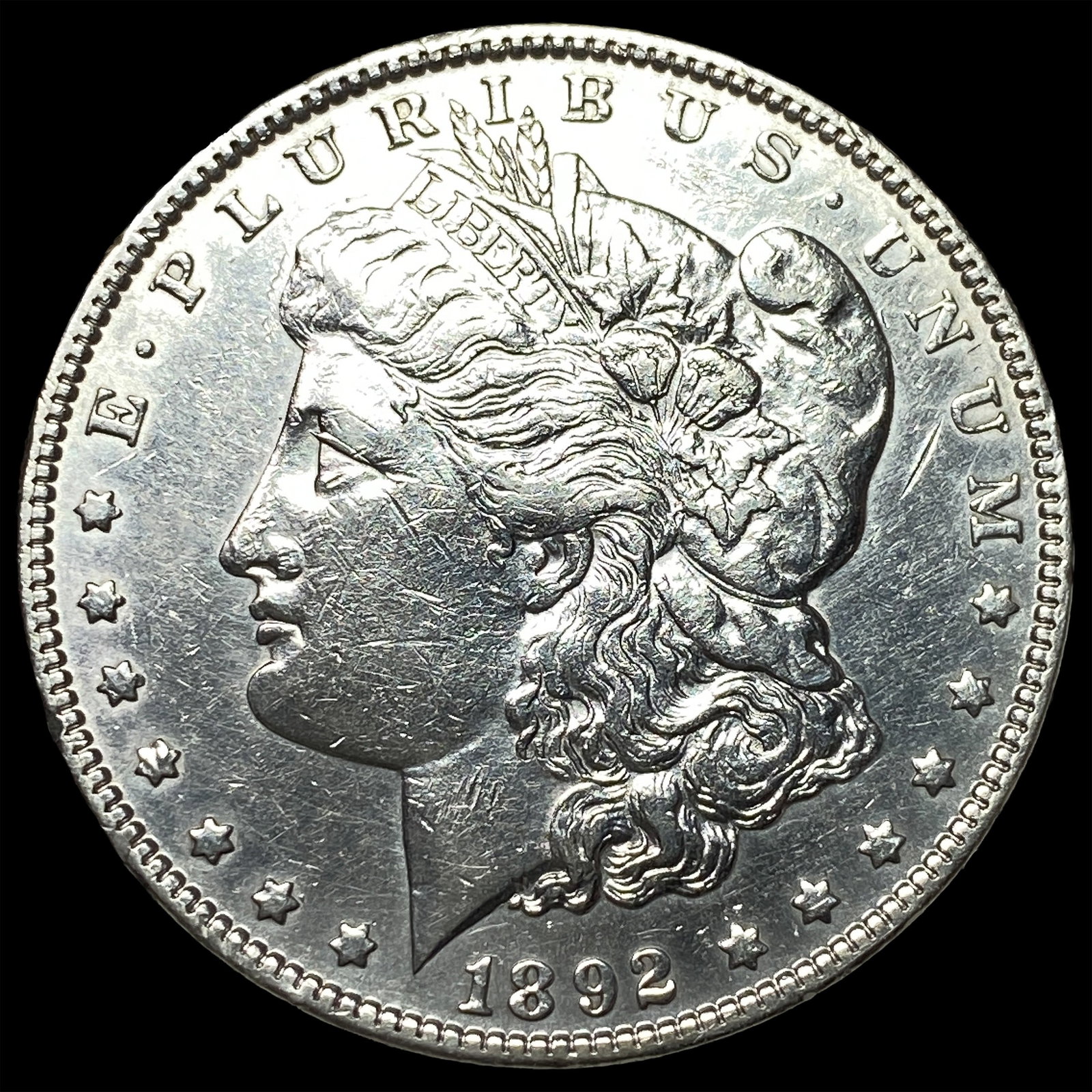 1892 Silver Morgan Dollar LIGHTLY CIRCULATED: 1892 Silver Morgan Dollar LIGHTLY CIRCULATED