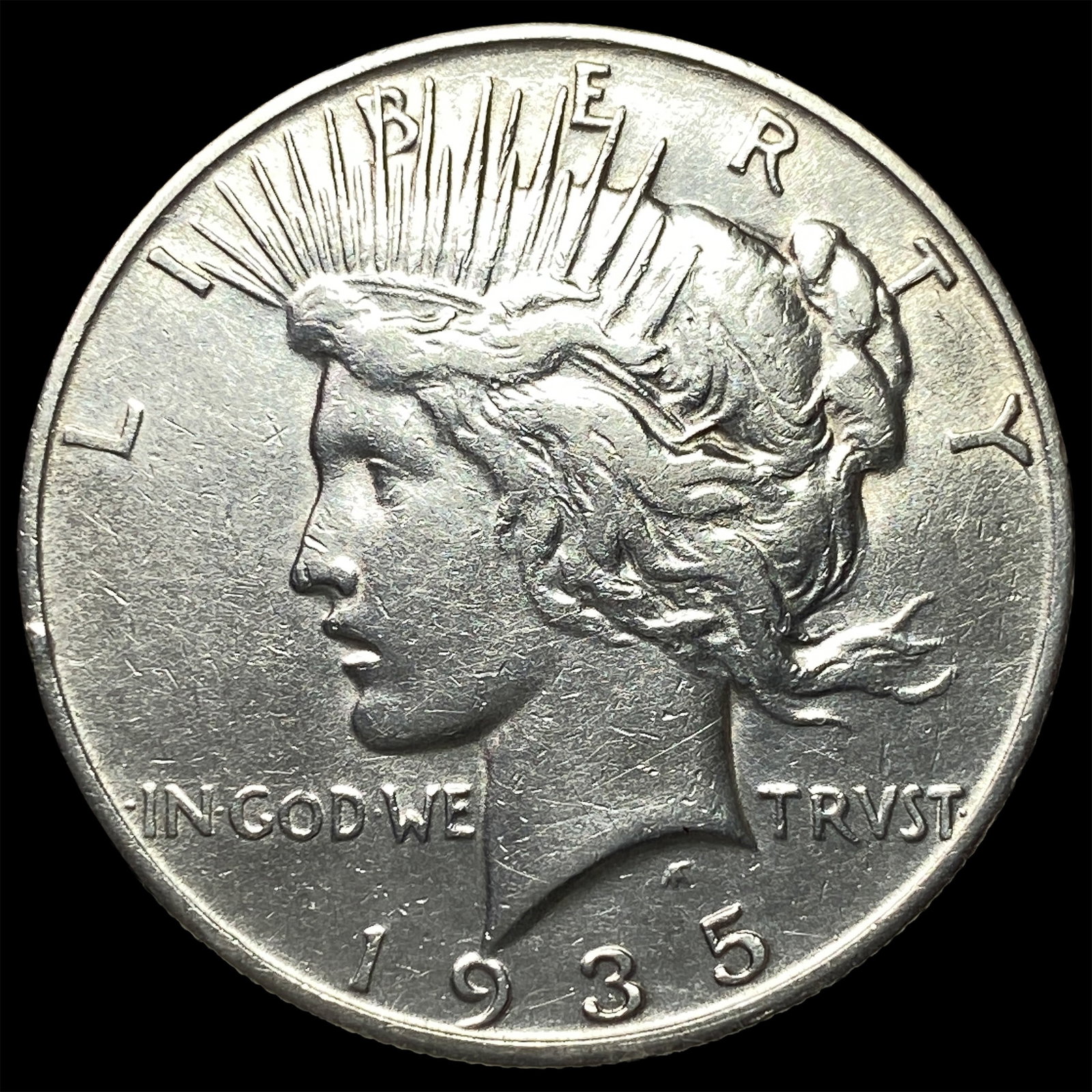 1935-S Silver Peace Dollar CLOSELY UNCIRCULATED