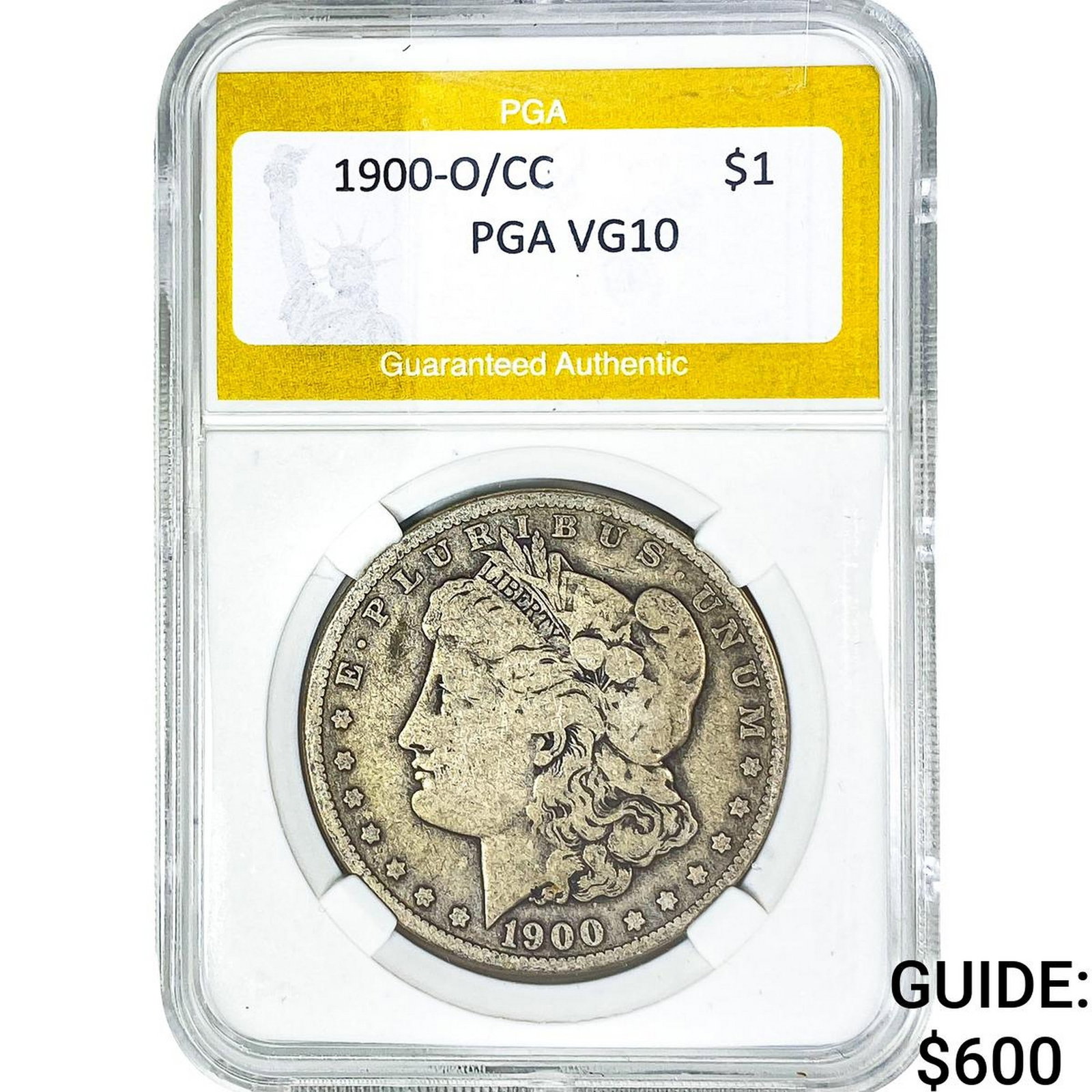 1900-O/CC Morgan Silver Dollar PGA VG10