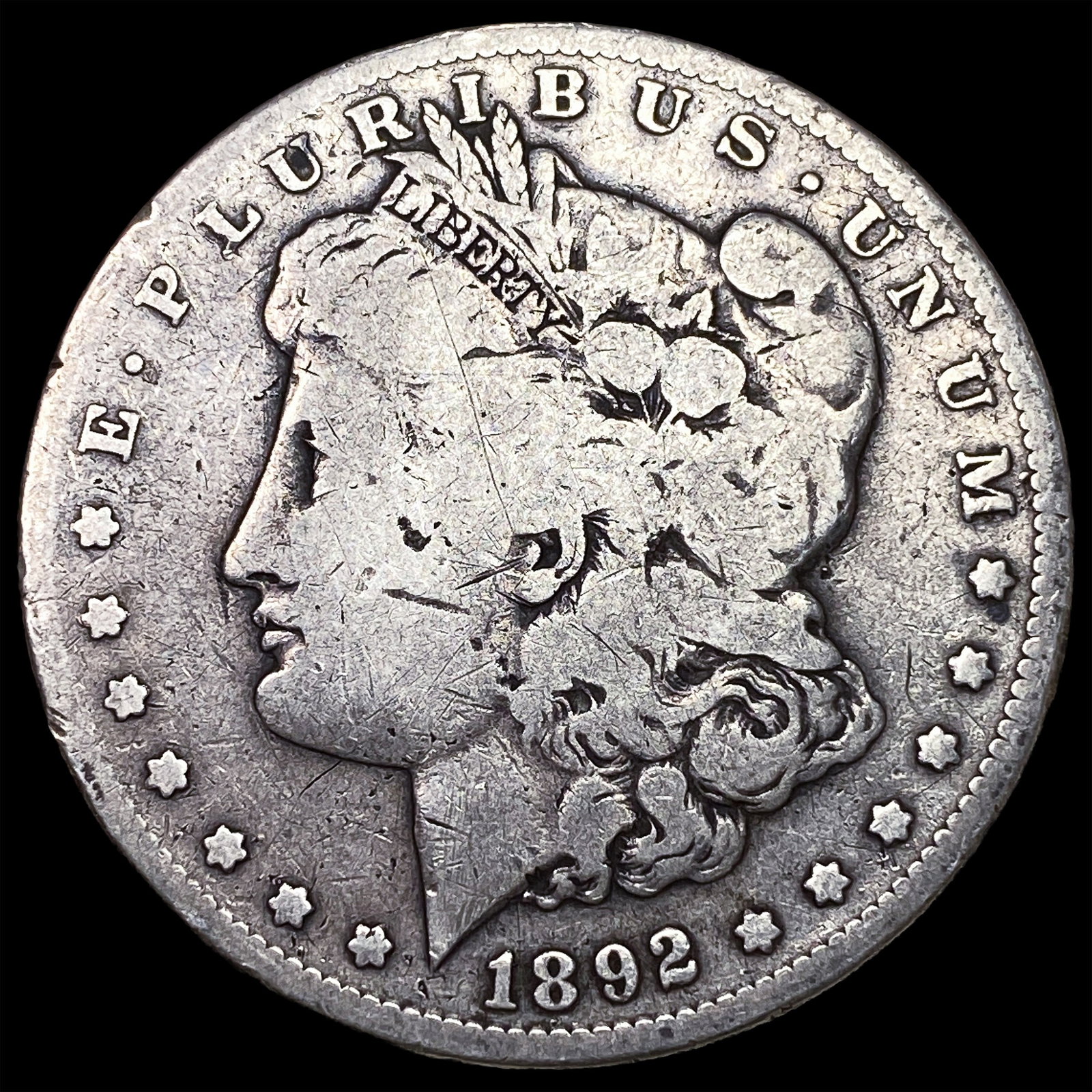 1892-S Silver Morgan Dollar NICELY CIRCULATED (1 of 2)