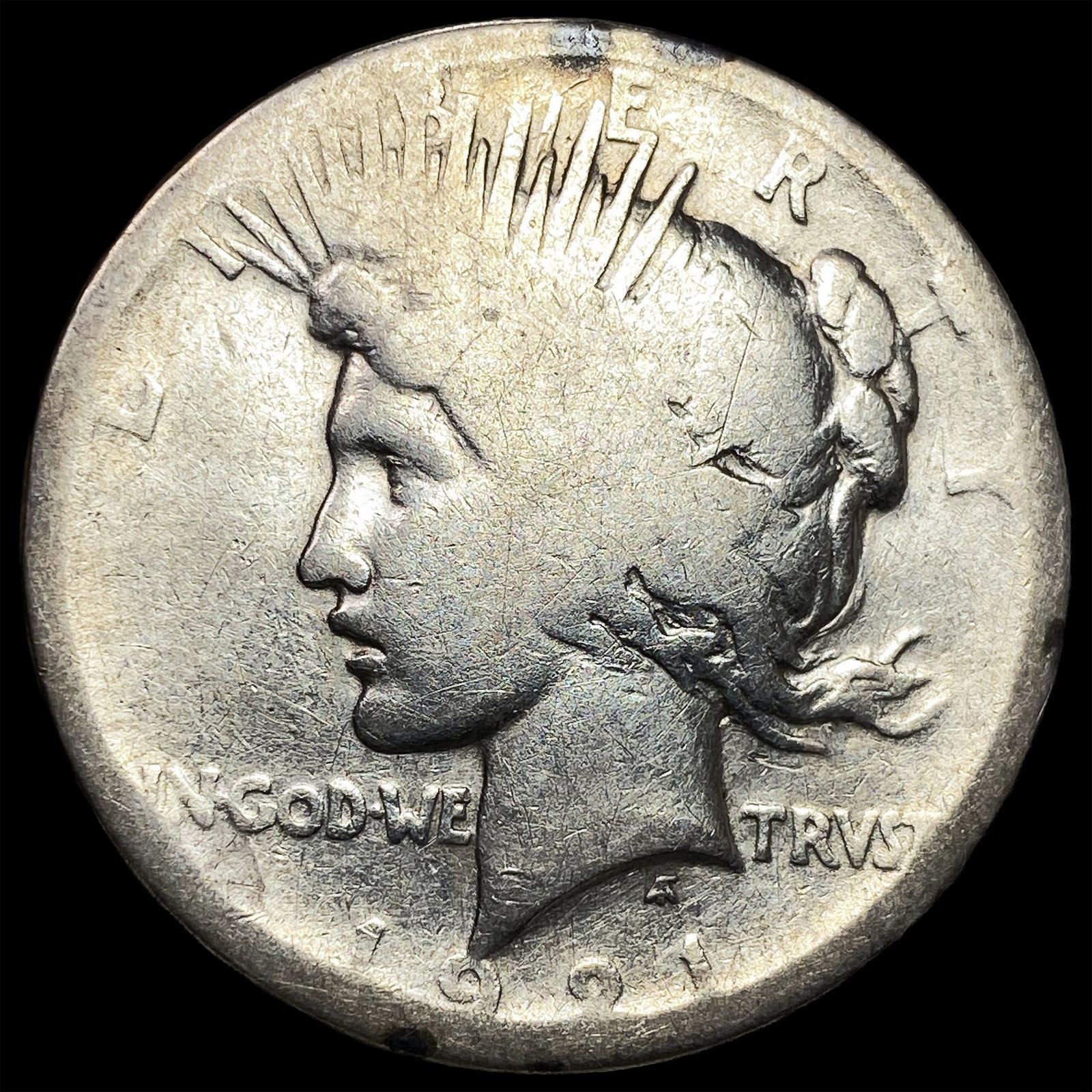 1921 Silver Peace Dollar NICELY CIRCULATED: 1921 Silver Peace Dollar NICELY CIRCULATED
