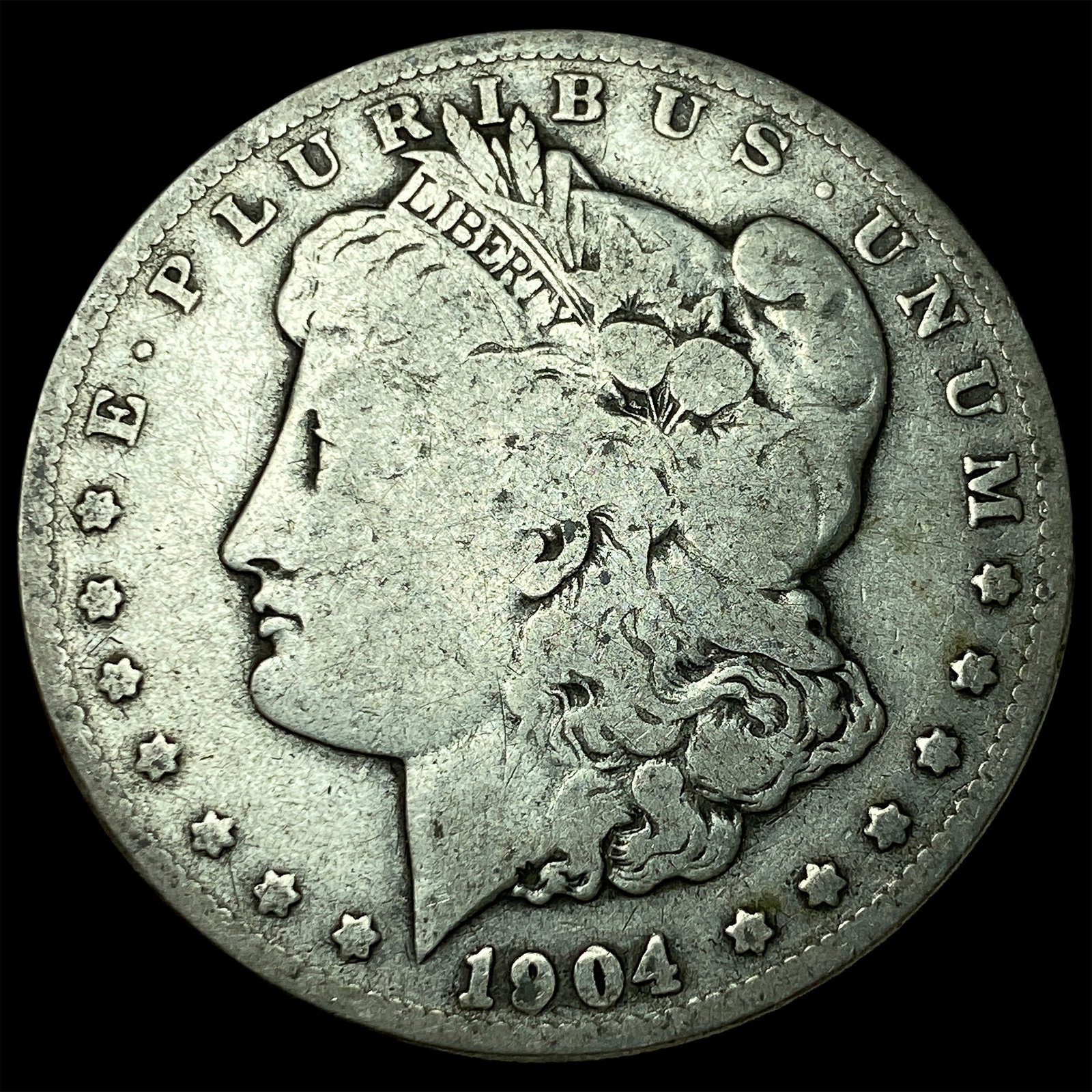 1904-S Silver Morgan Dollar LIGHTLY CIRCULATED: 1904-S Silver Morgan Dollar LIGHTLY CIRCULATED
