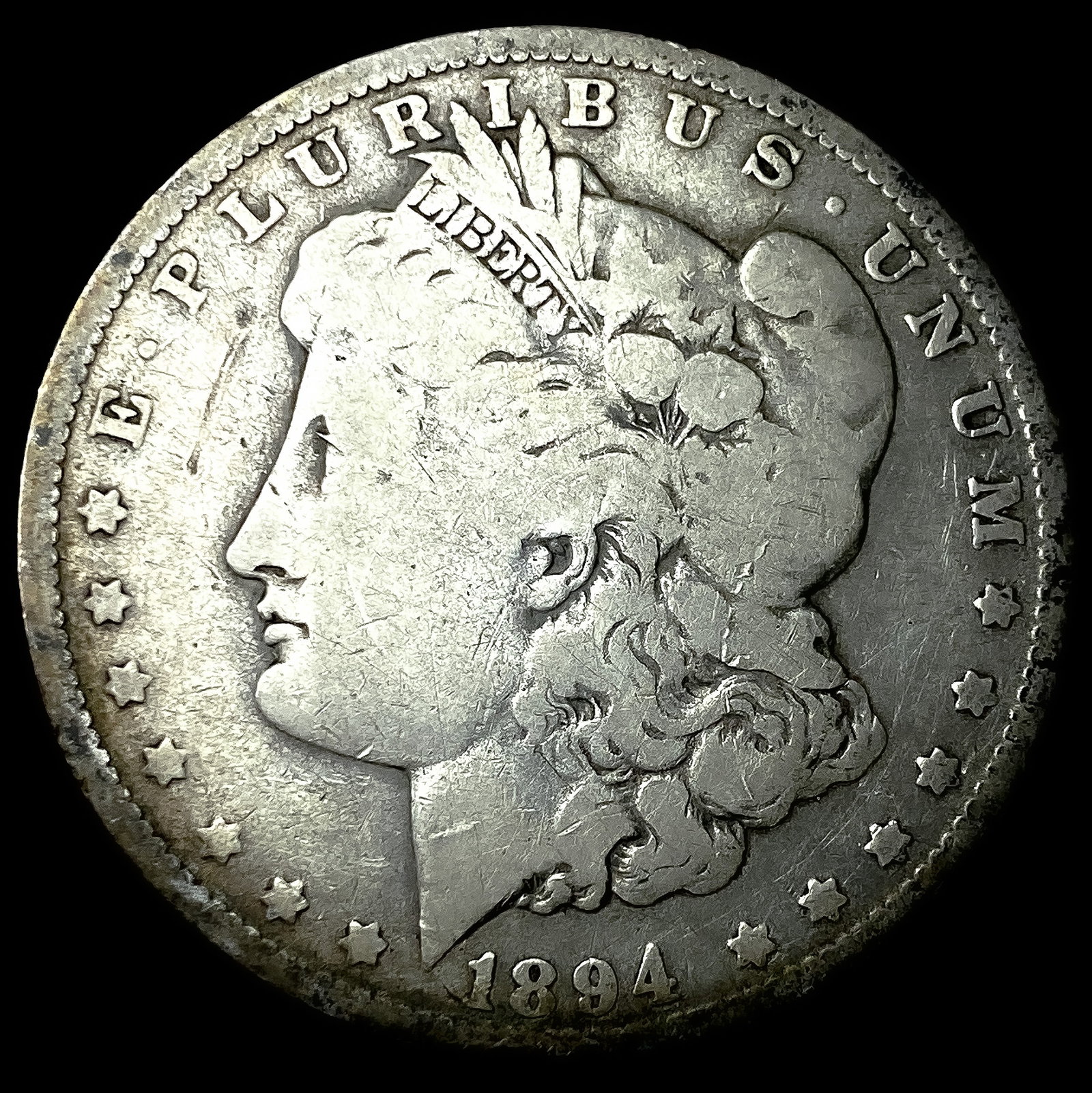 1894-O Silver Morgan Dollar NICELY CIRCULATED: 1894-O Silver Morgan Dollar NICELY CIRCULATED