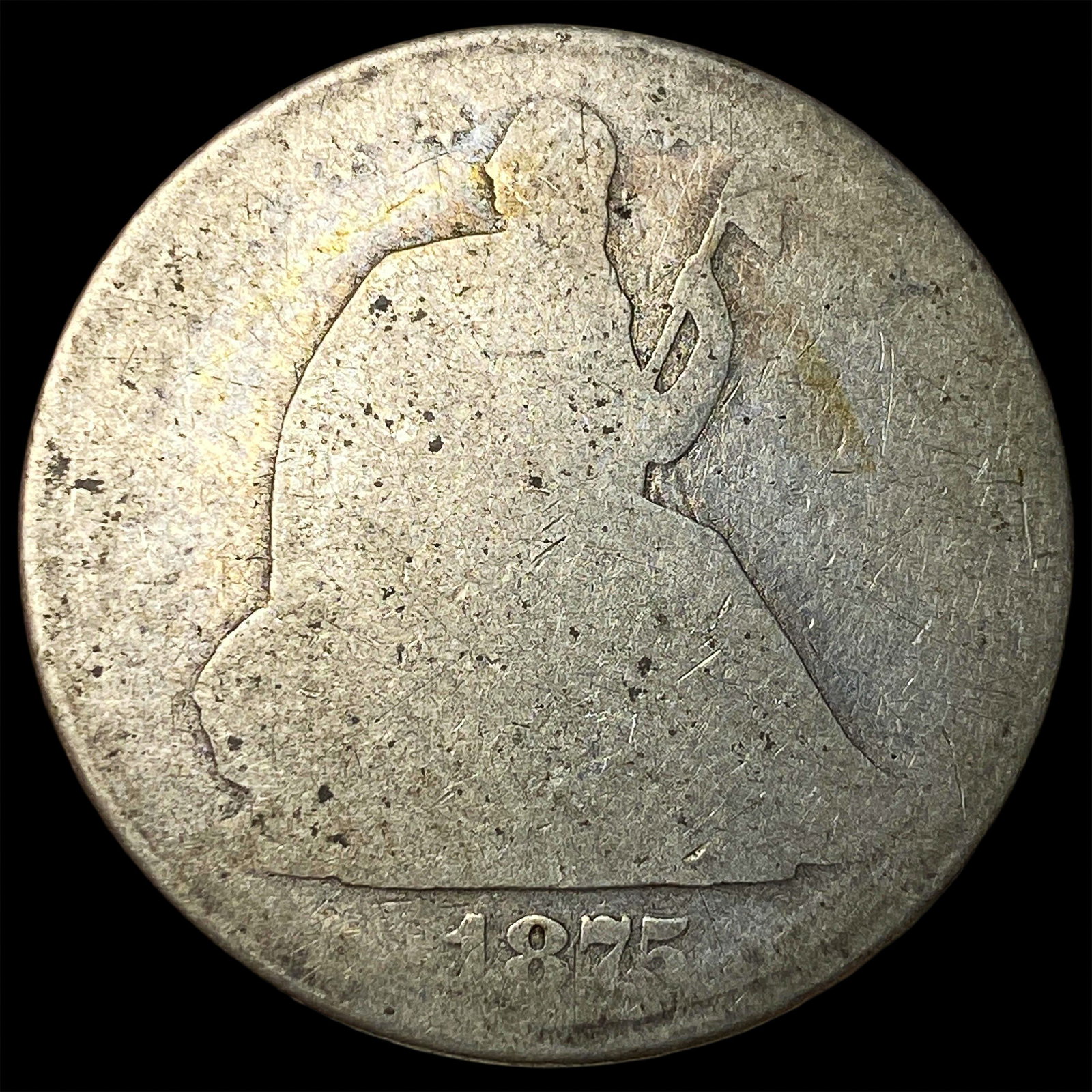 1875 Seated Liberty half dollar NICELY CIRCULATED