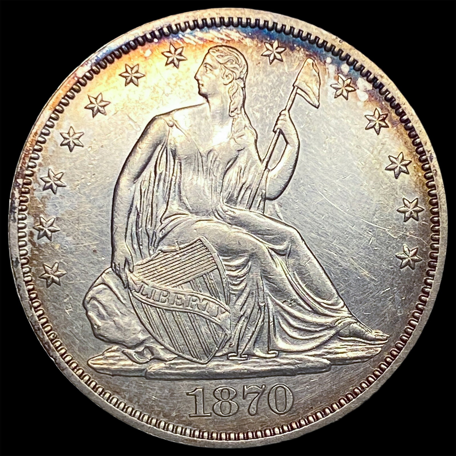 1870 Seated Liberty Half Dollar CLOSELY UNCIRCULATED (1 of 2)