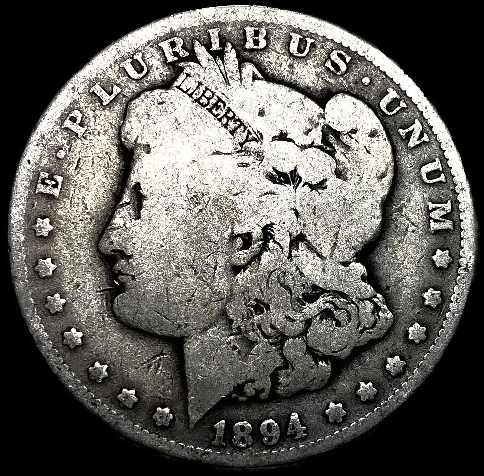 1894-O Silver Morgan Dollar NICELY CIRCULATED: 1894-O Silver Morgan Dollar NICELY CIRCULATED