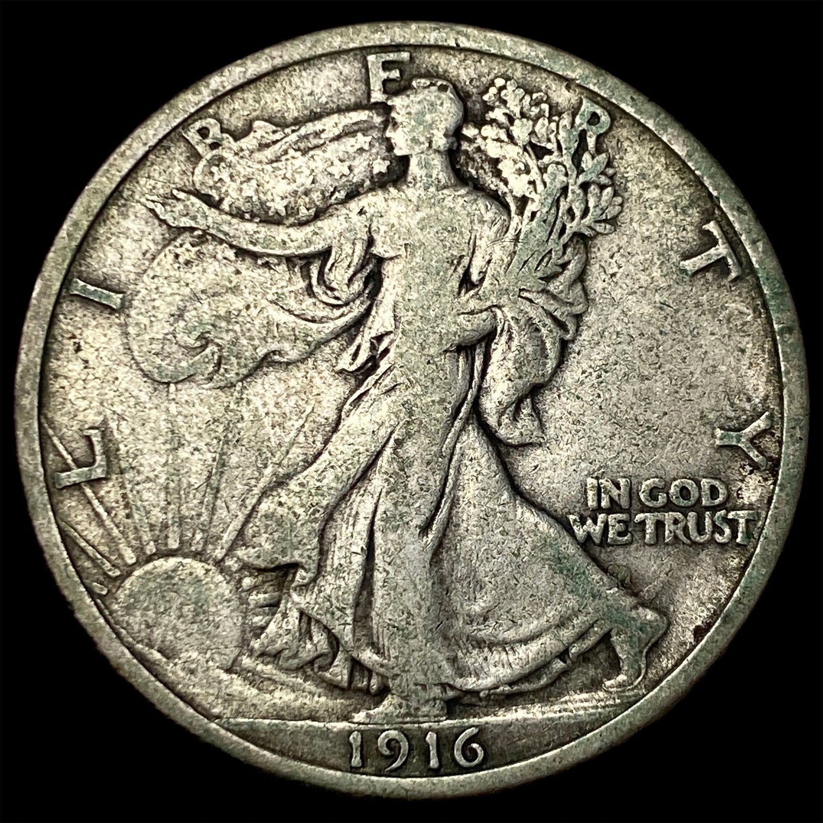 1916 Walking Liberty Half Dollar LIGHTLY CIRCULATED (1 of 2)