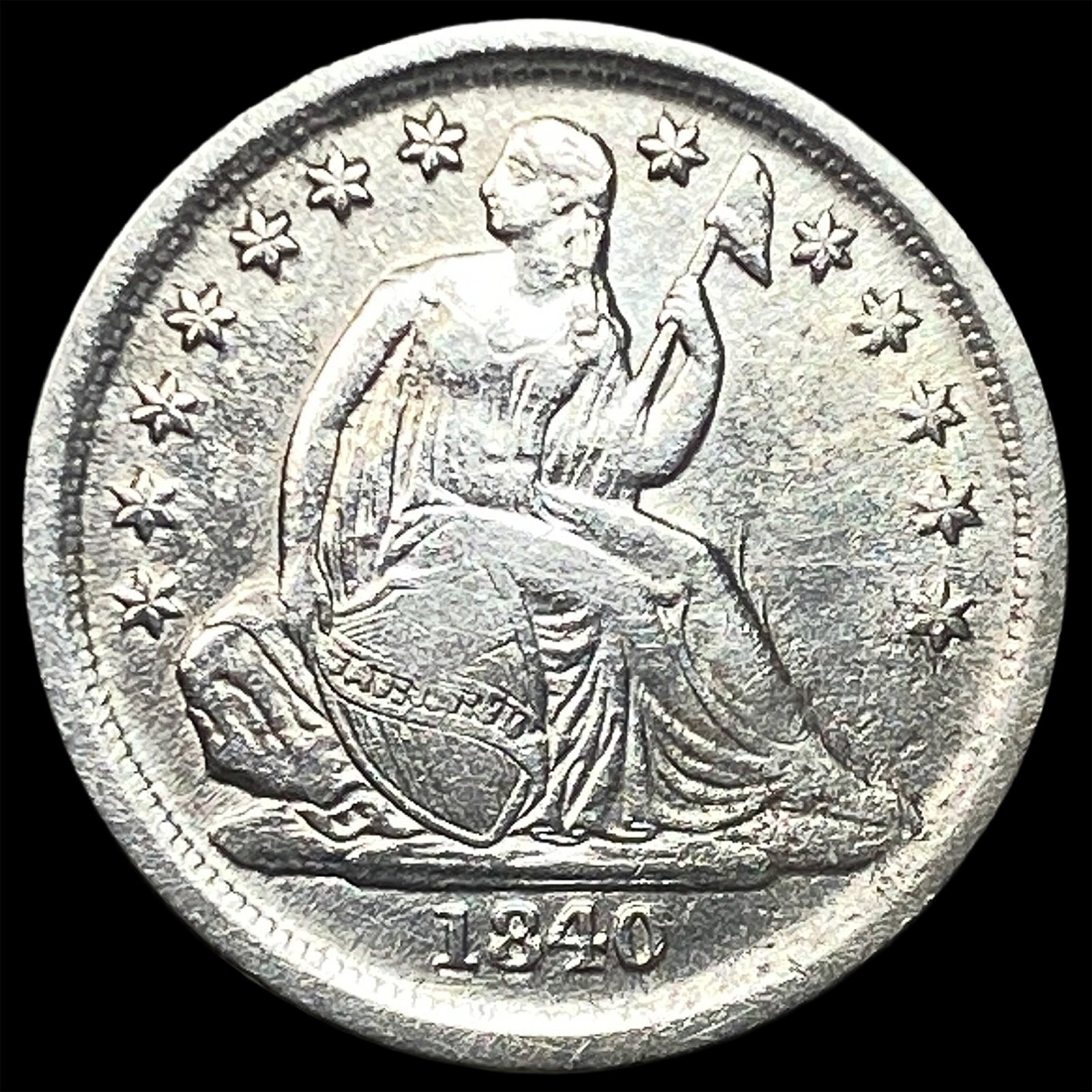 1840-O Seated Liberty Dime CLOSELY UNCIRCULATED (1 of 2)