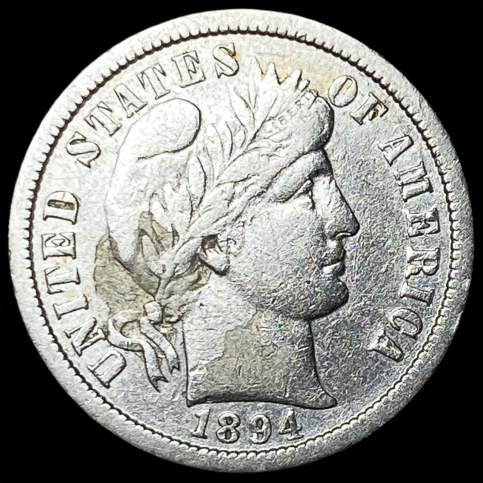 1894-O Silver Barber Dime LIGHTLY CIRCULATED