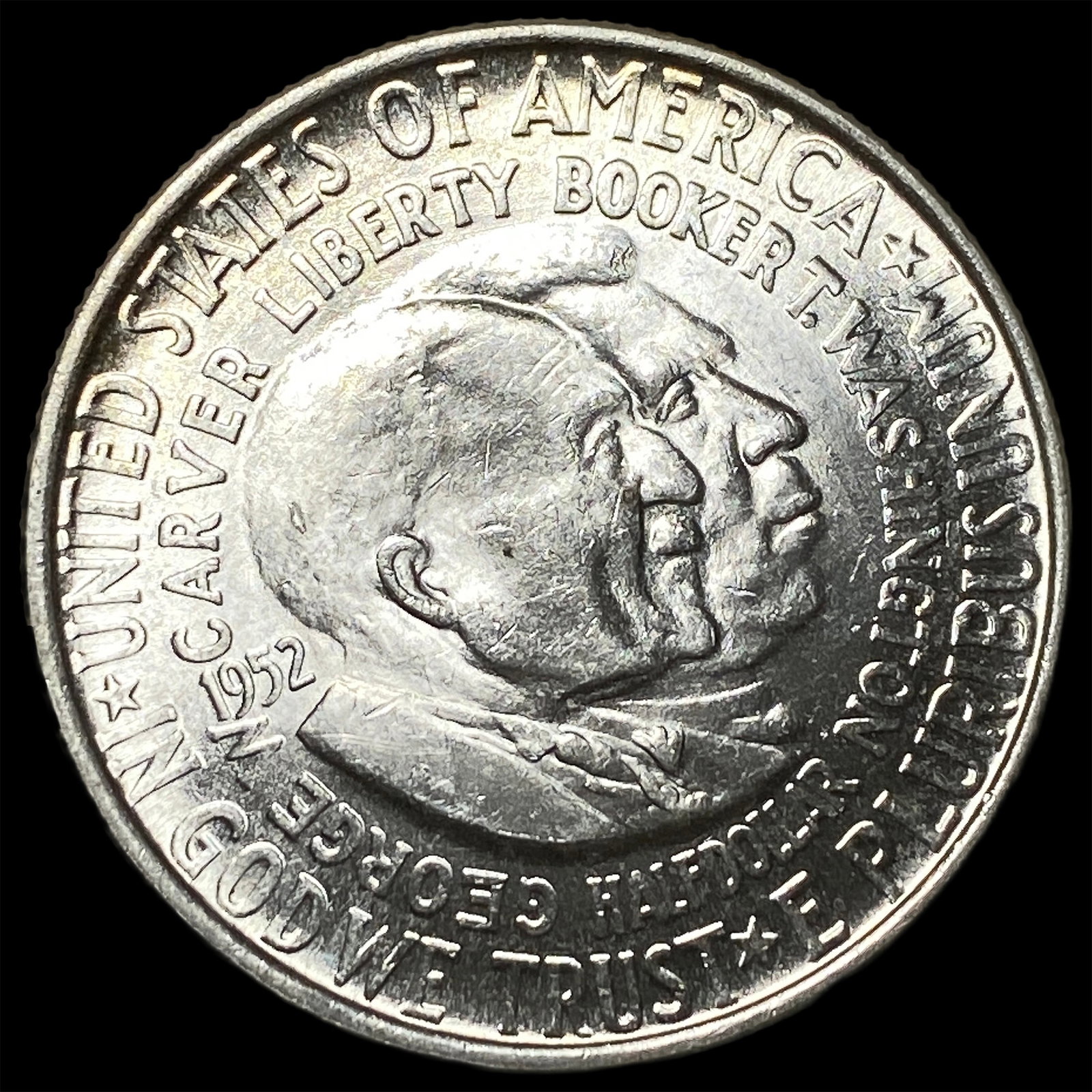 1952 Silver Washington-Carver Half Dollar CHOICE BU: 1952 Silver Washington-Carver Half Dollar CHOICE BU