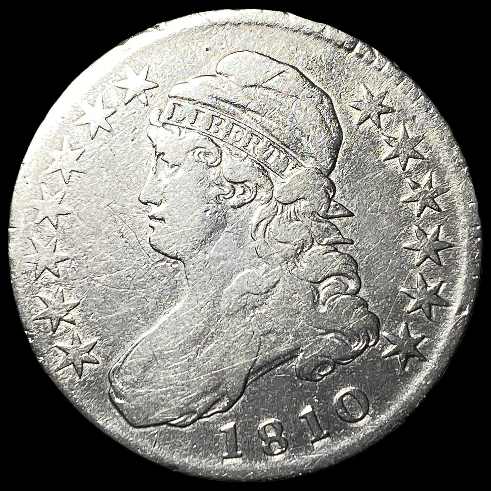 1810 Capped Bust Half Dollar NICELY CIRCULATED (1 of 2)