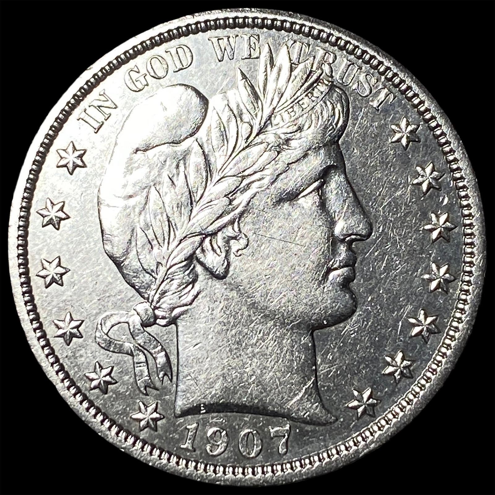 1907 Silver Barber Half Dollar UNCIRCULATED (1 of 2)