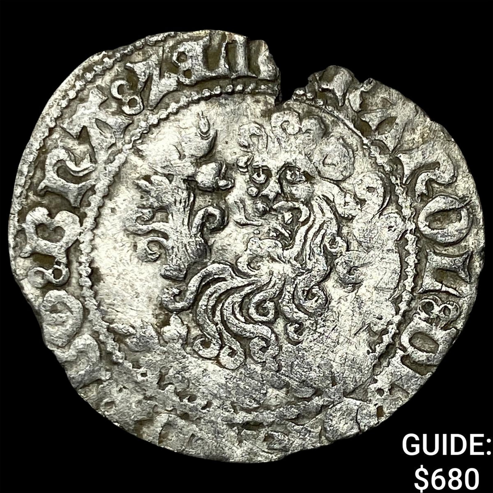 1475 Brabant Charles the Rash Silver Demi-Briquet (1 of 2)