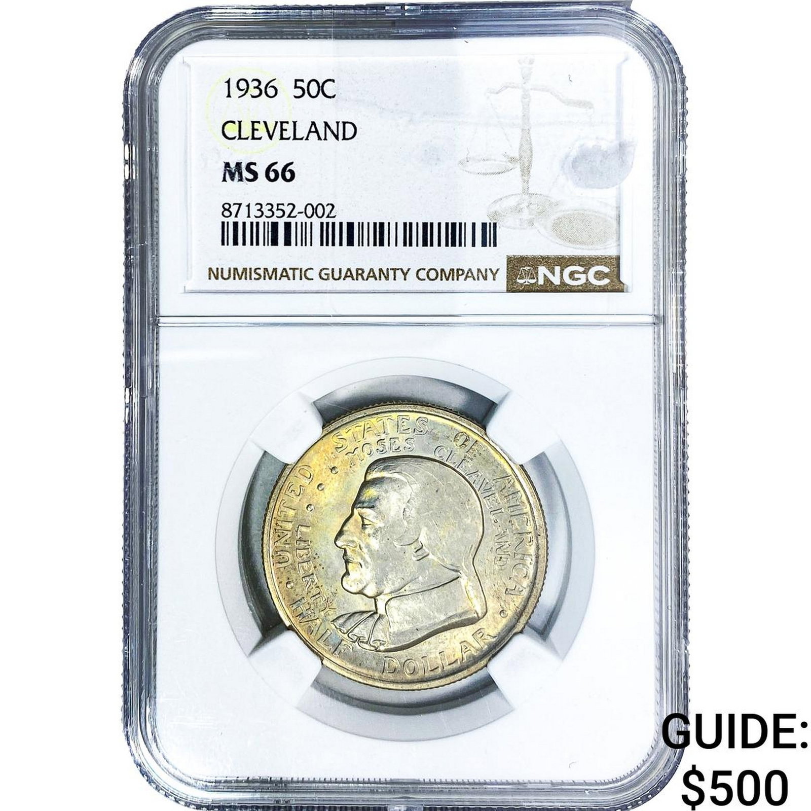 1936 Cleveland Half Dollar NGC MS66 (1 of 2)