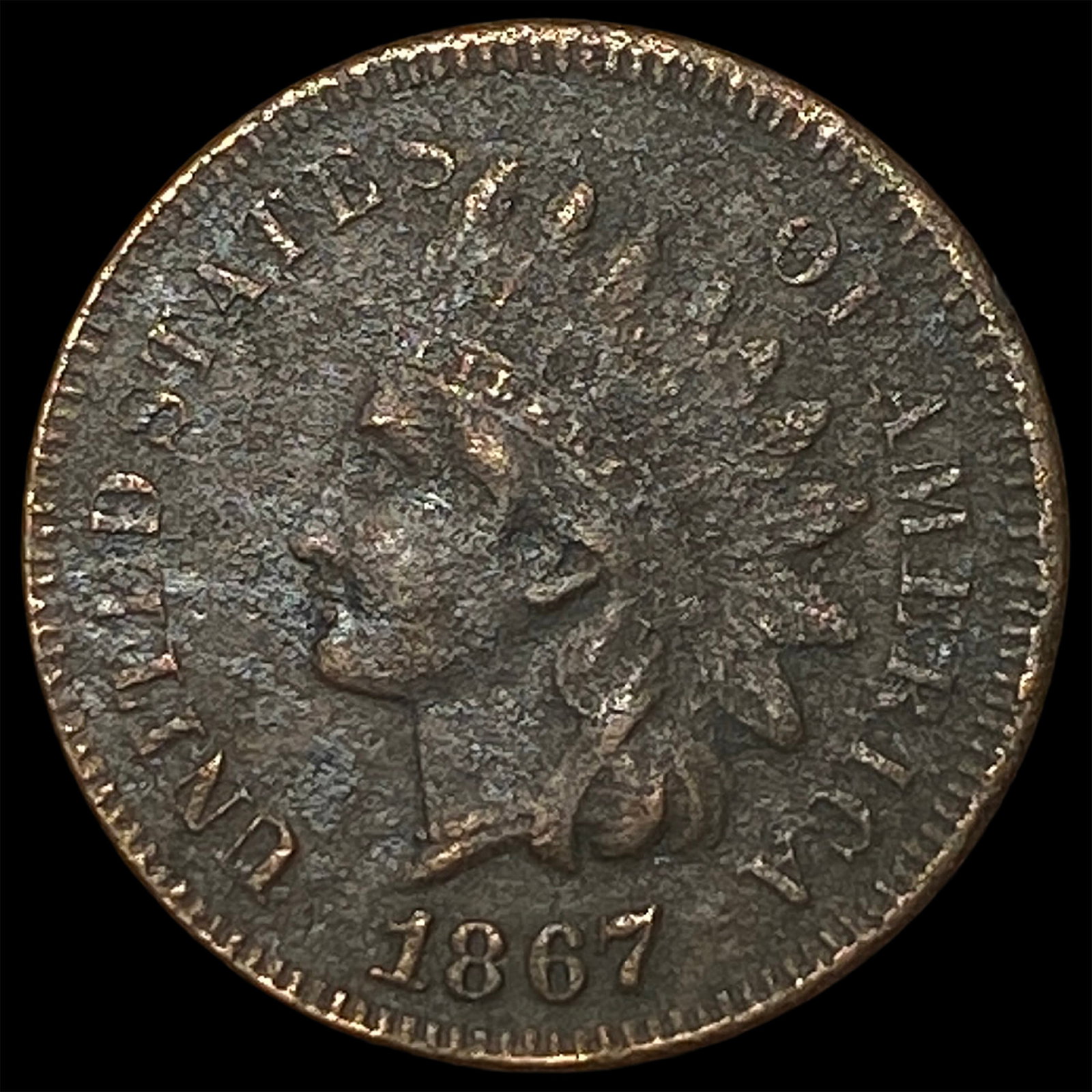 1867 Indian Head Cent HIGH GRADE: 1867 Indian Head Cent HIGH GRADE