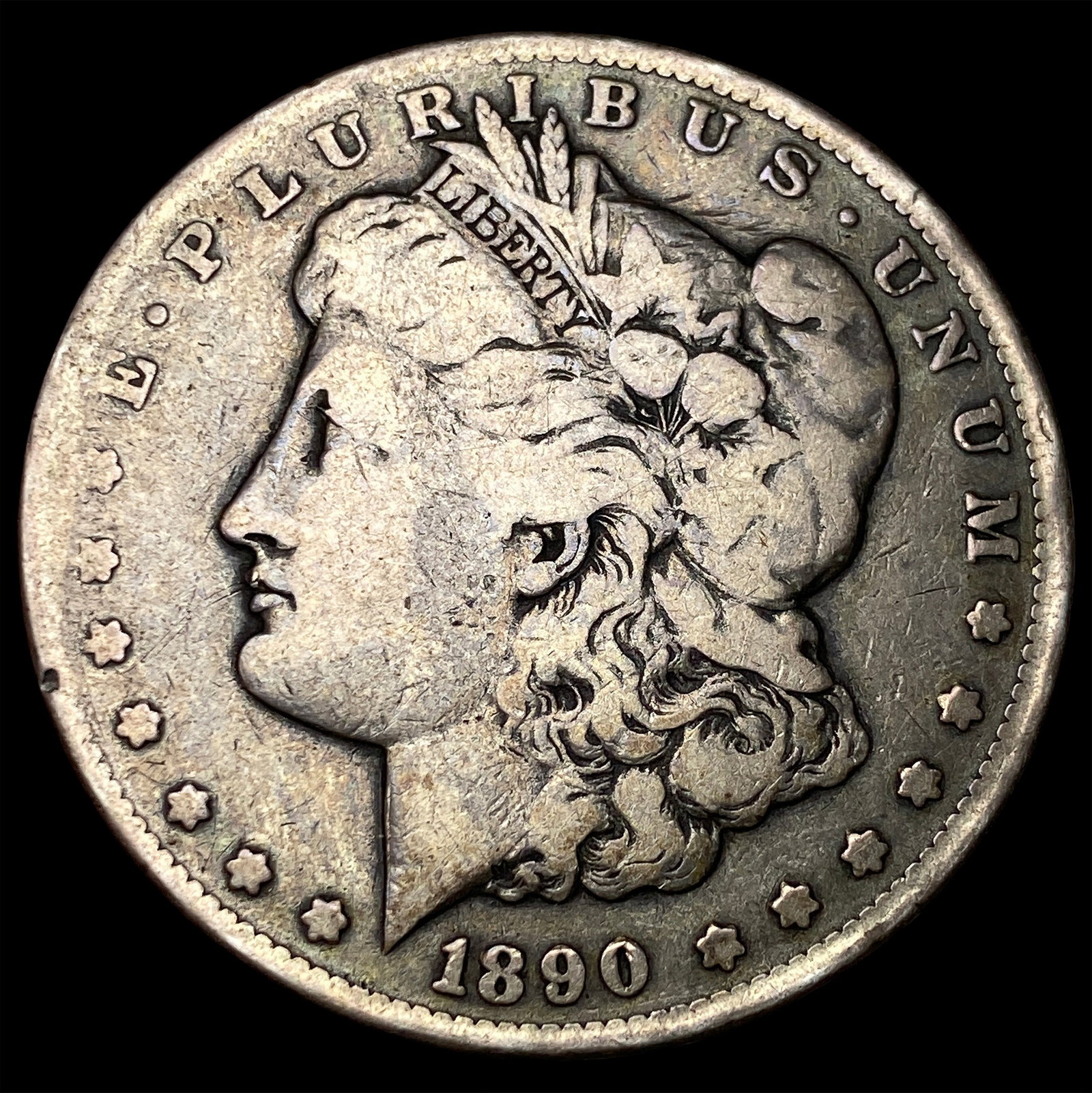 1890-CC Silver Morgan Dollar LIGHTLY CIRCULATED: 1890-CC Silver Morgan Dollar LIGHTLY CIRCULATED