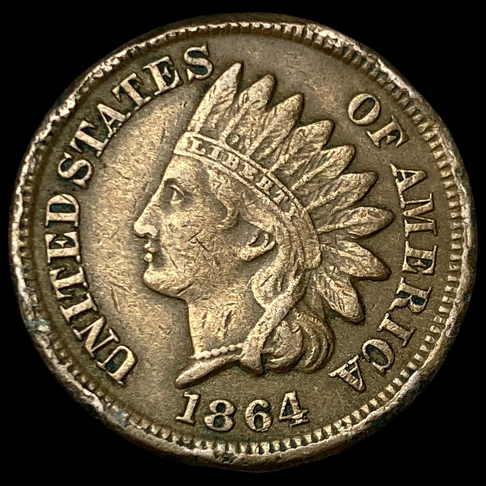 1864 Indian Head Cent NEARLY UNCIRCULATED: 1864 Indian Head Cent NEARLY UNCIRCULATED